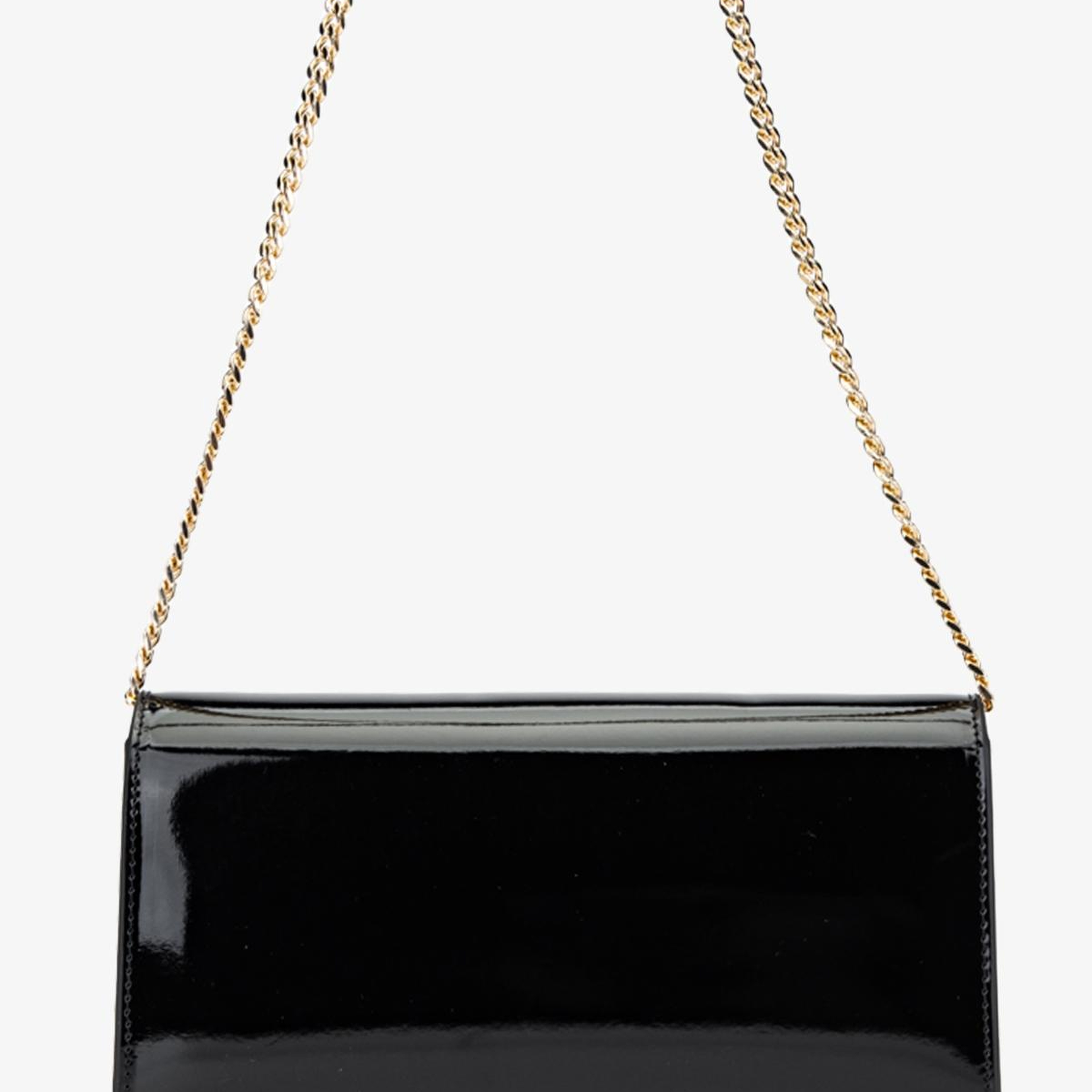 Valmenti Kadın Suni Deri Siyah Rugan Omuz Çanta