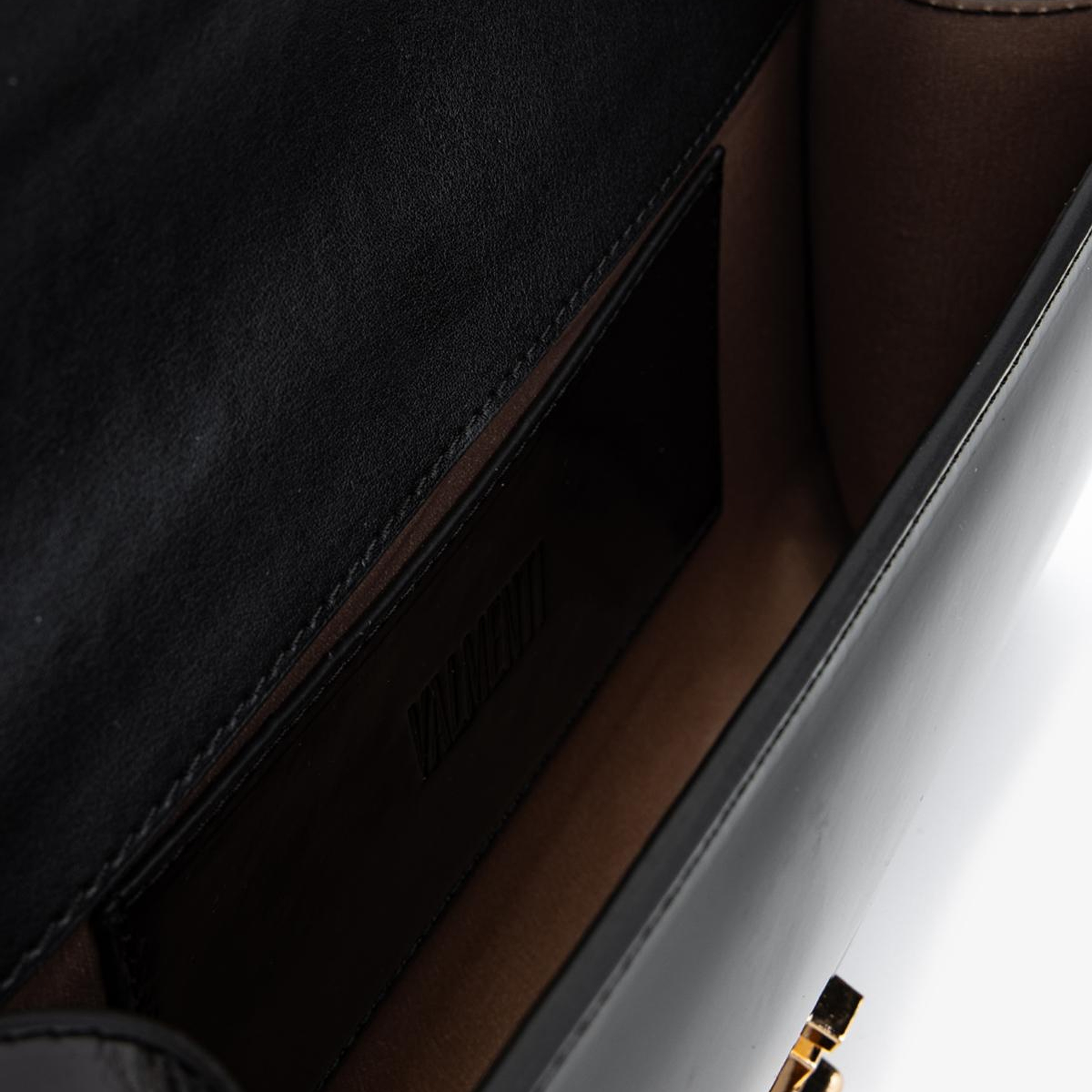 Valmenti Kadın Suni Deri Siyah Rugan Omuz Çanta