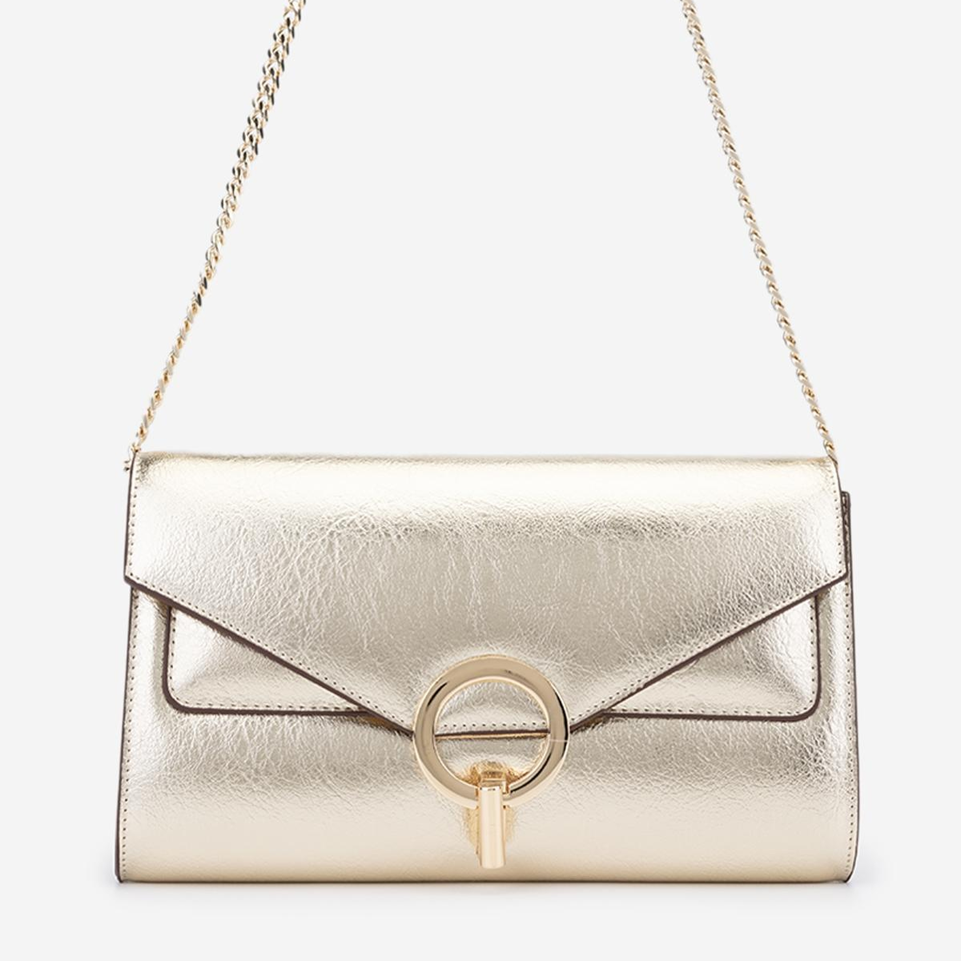 Valmenti Kadın Suni Deri Sarı Omuz Çanta