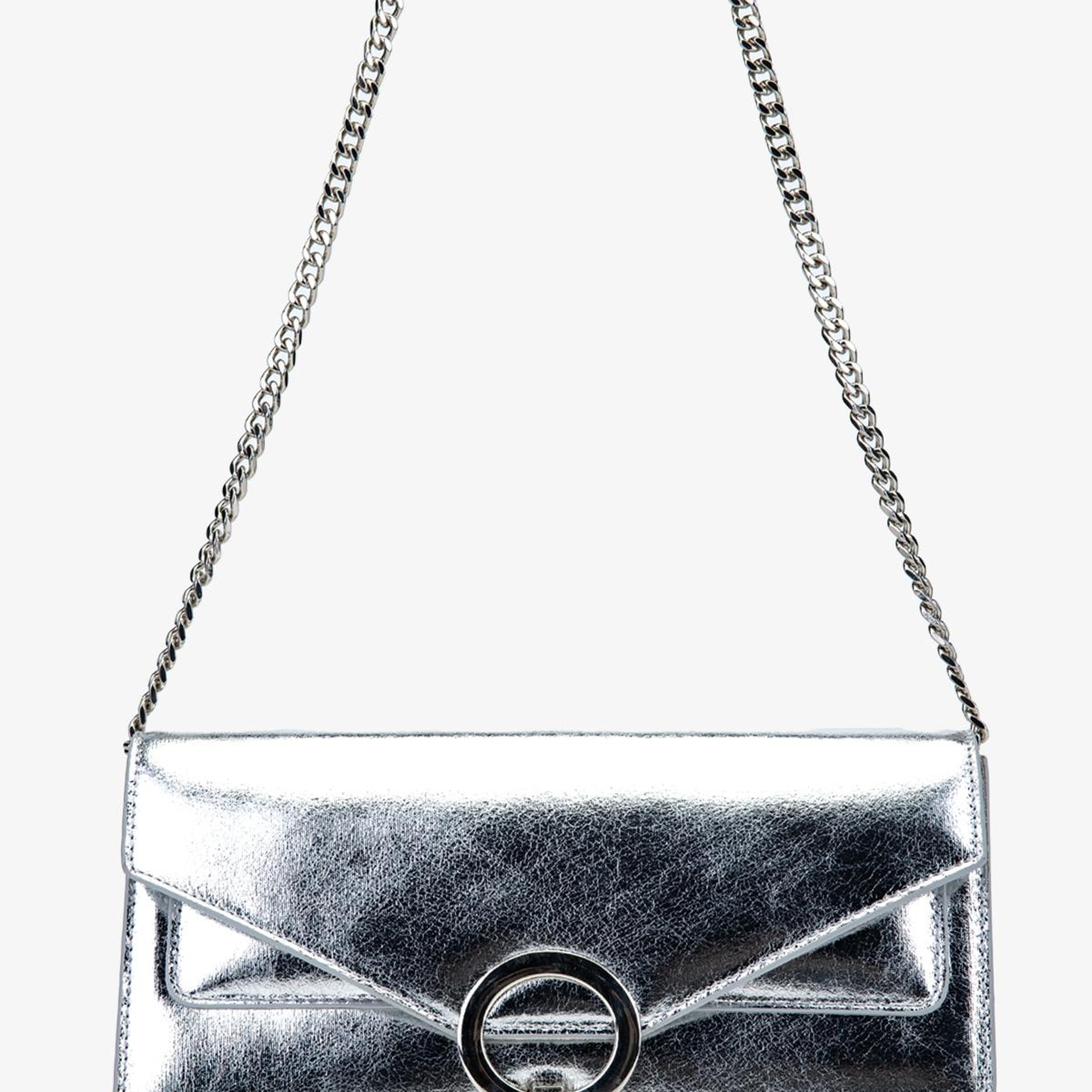 Valmenti Kadın Suni Deri Gri Omuz Çanta