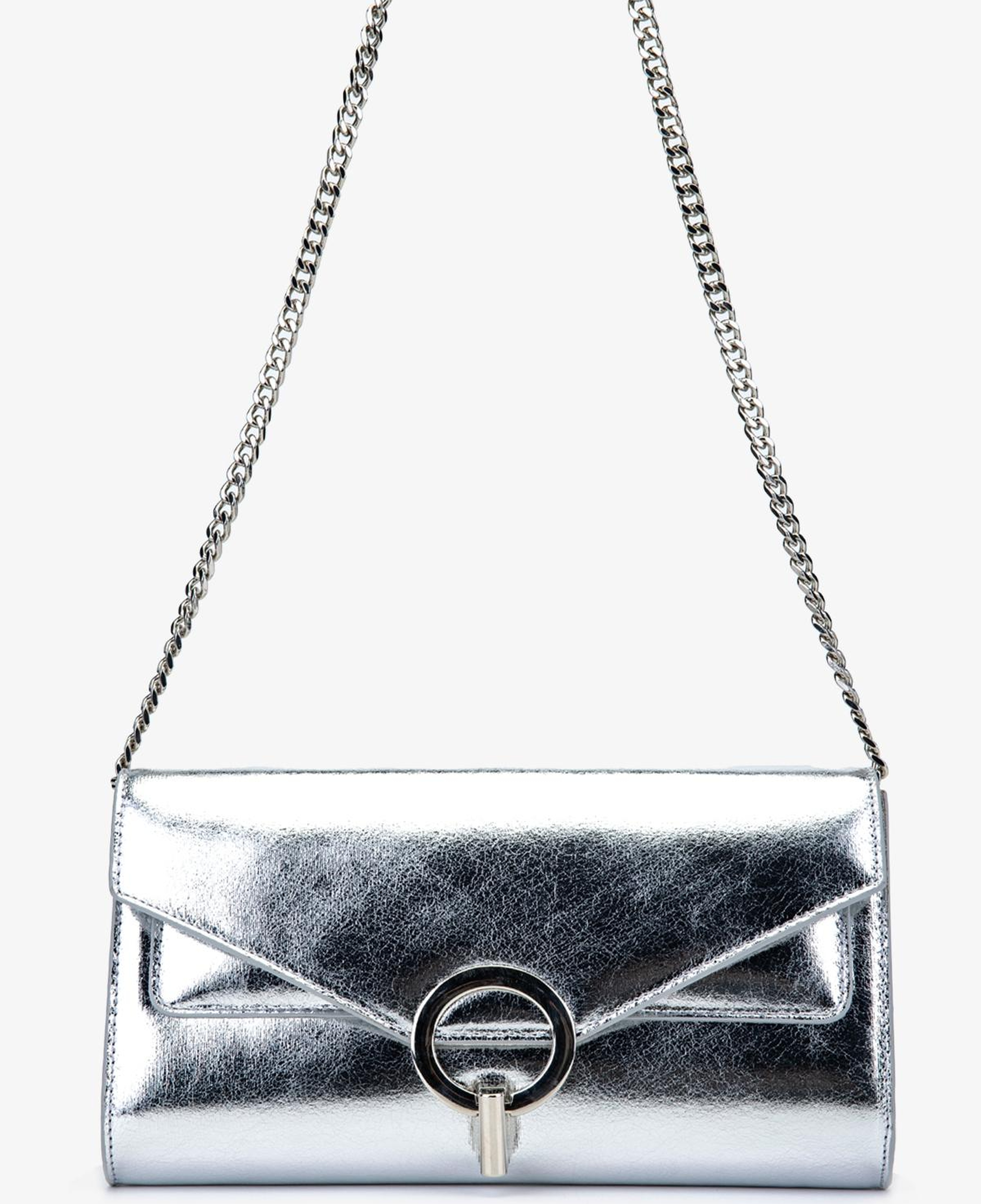 Valmenti Kadın Suni Deri Gri Omuz Çanta