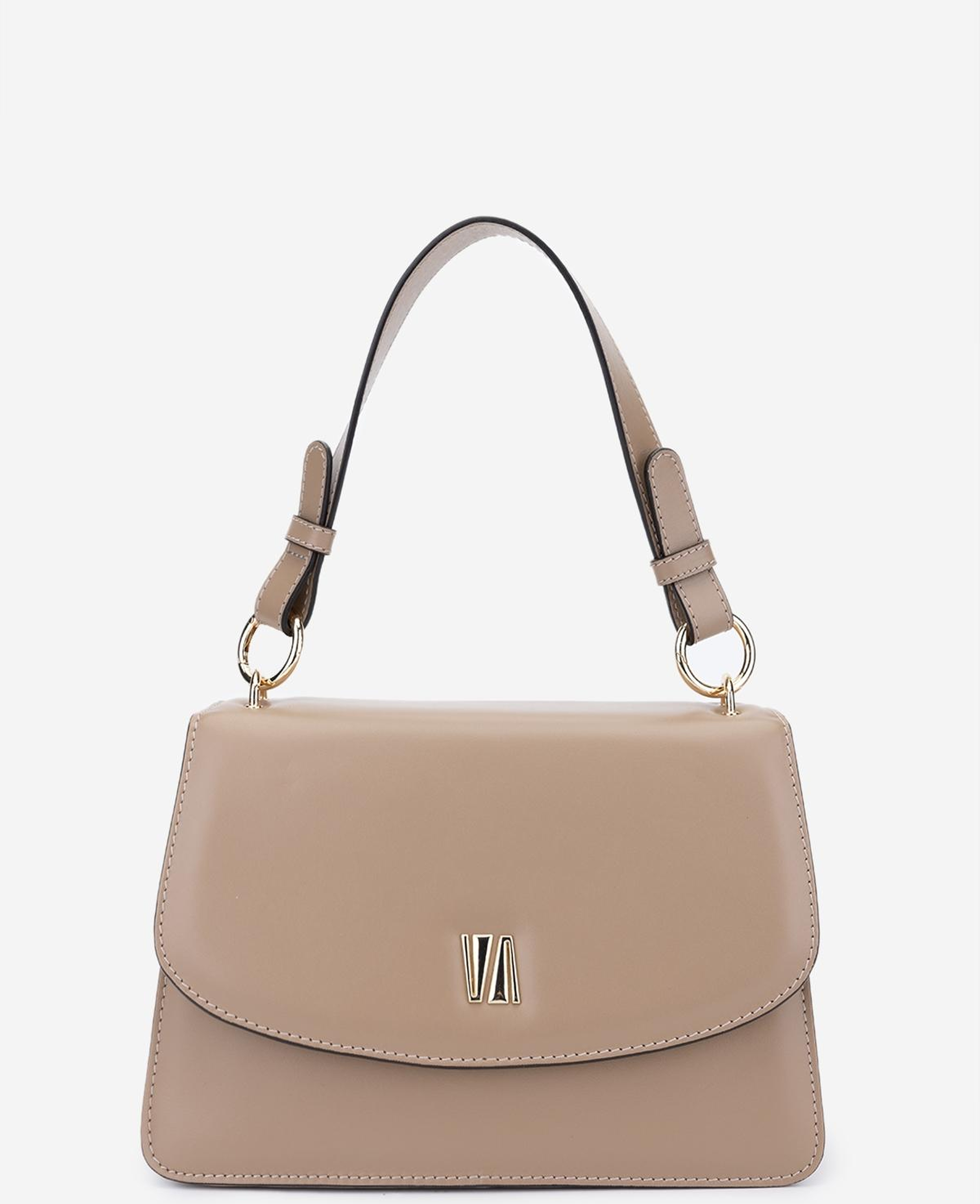 Valmenti Kadın Hakiki Deri Bej Omuz Çanta