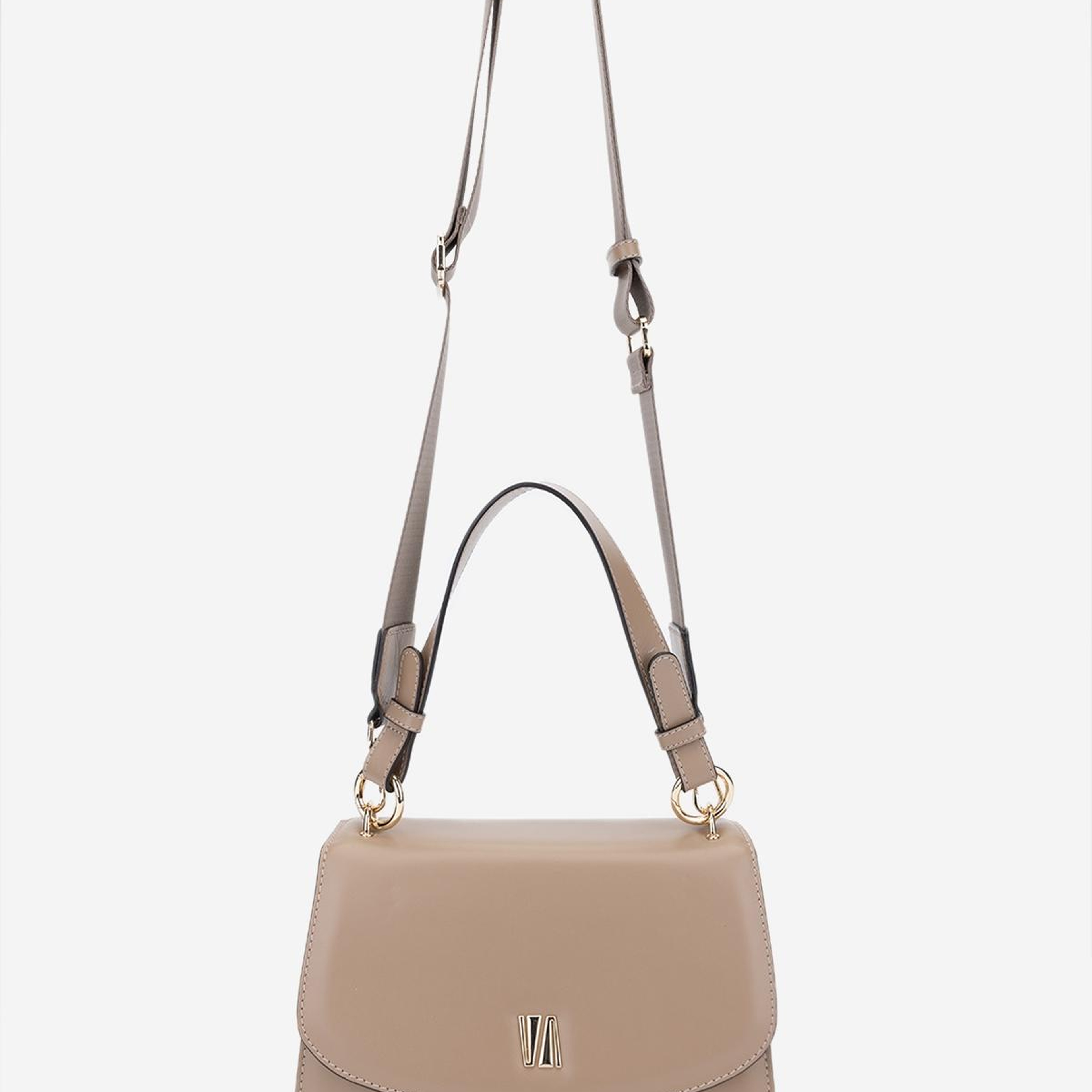 Valmenti Kadın Hakiki Deri Bej Omuz Çanta