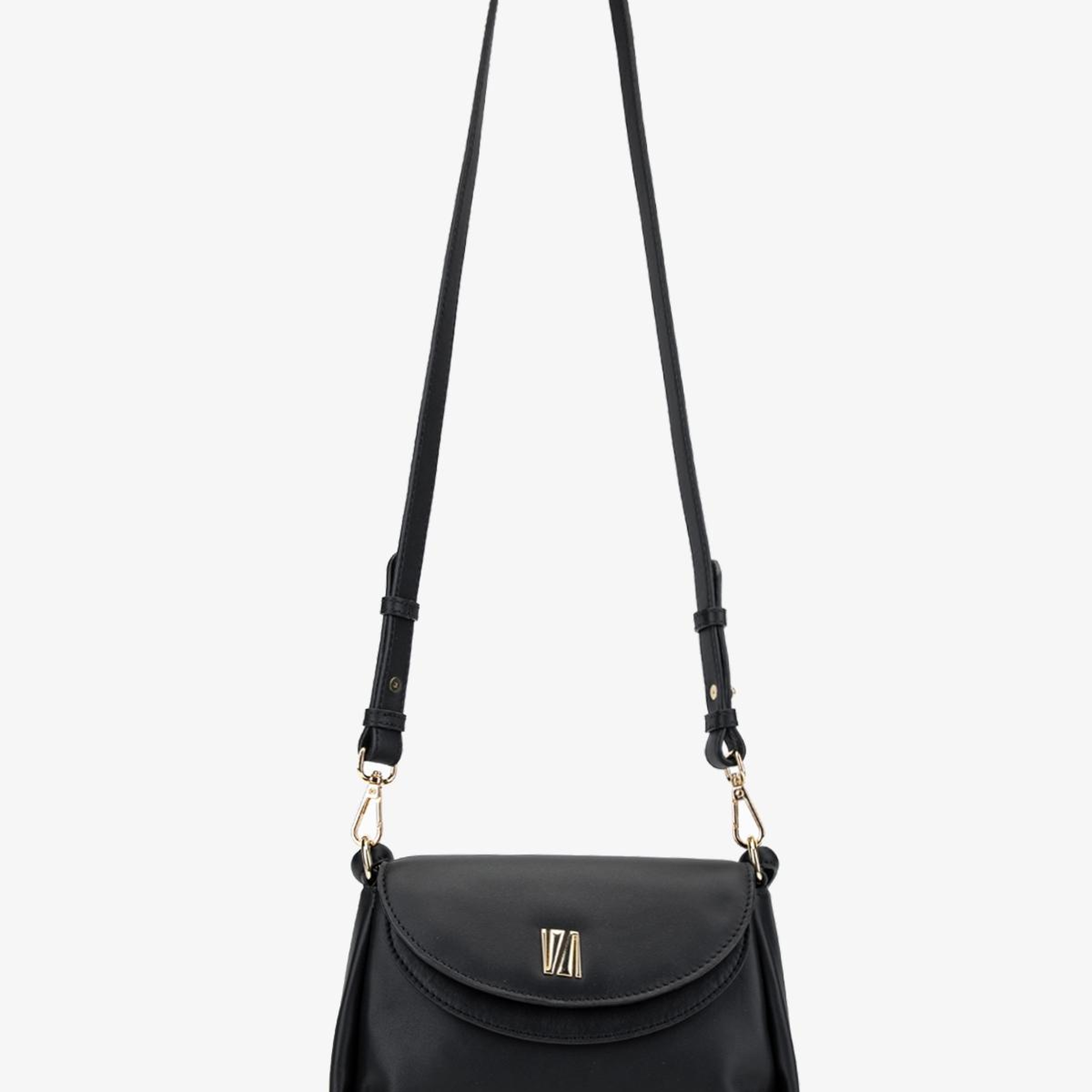 Valmenti Kadın Hakiki Deri Siyah Omuz Çanta