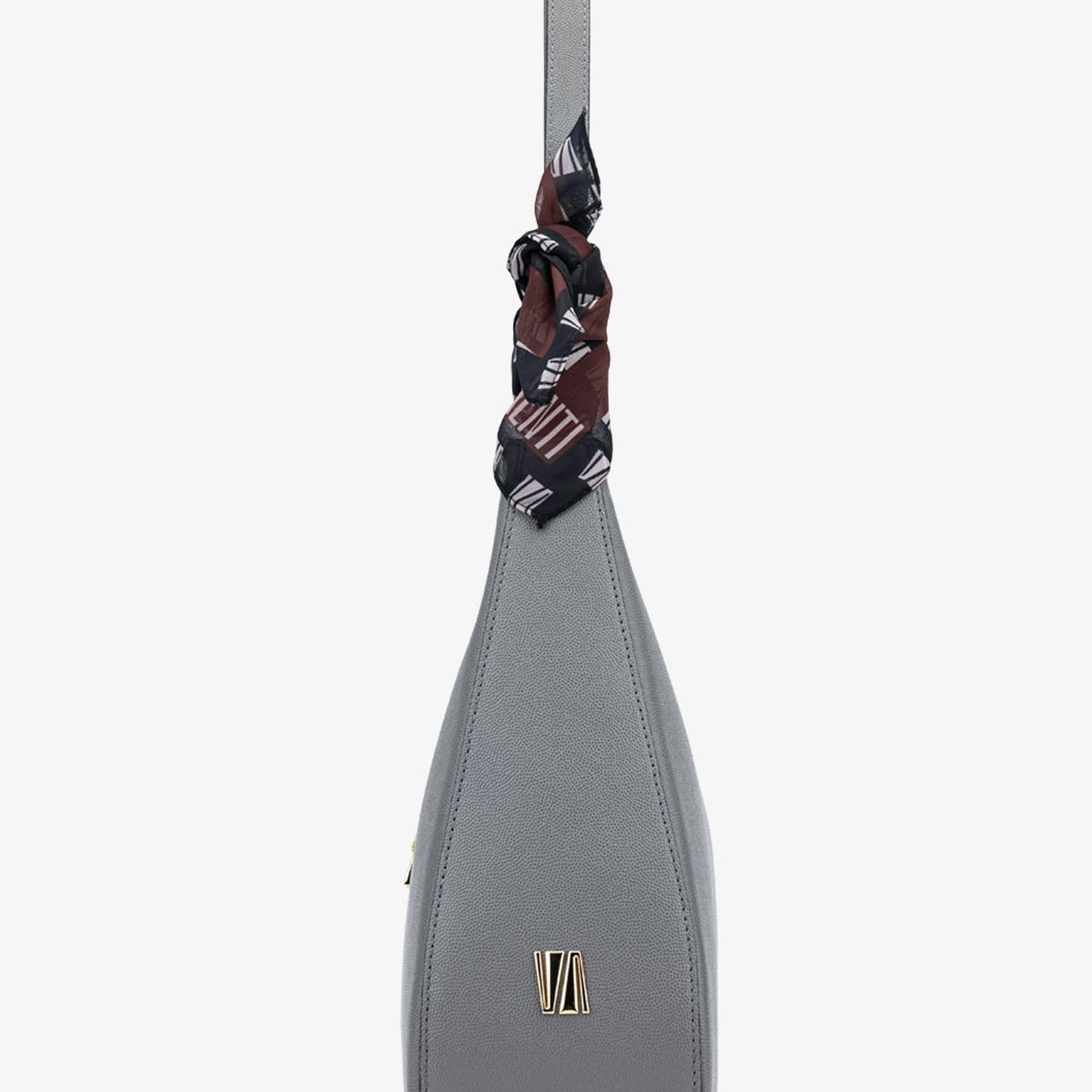 Valmenti Kadın Hakiki Deri Gri Omuz Çanta