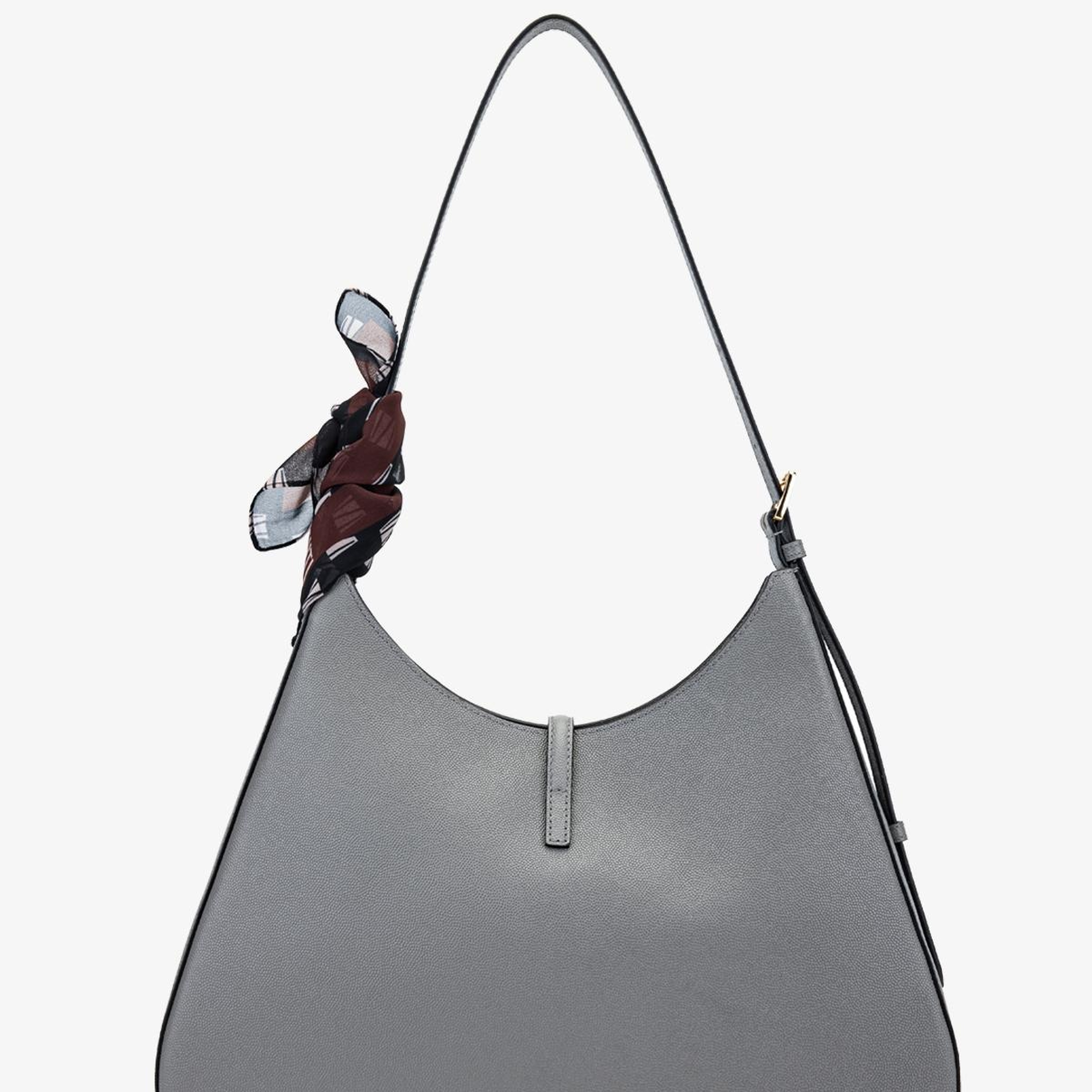 Valmenti Kadın Hakiki Deri Gri Omuz Çanta