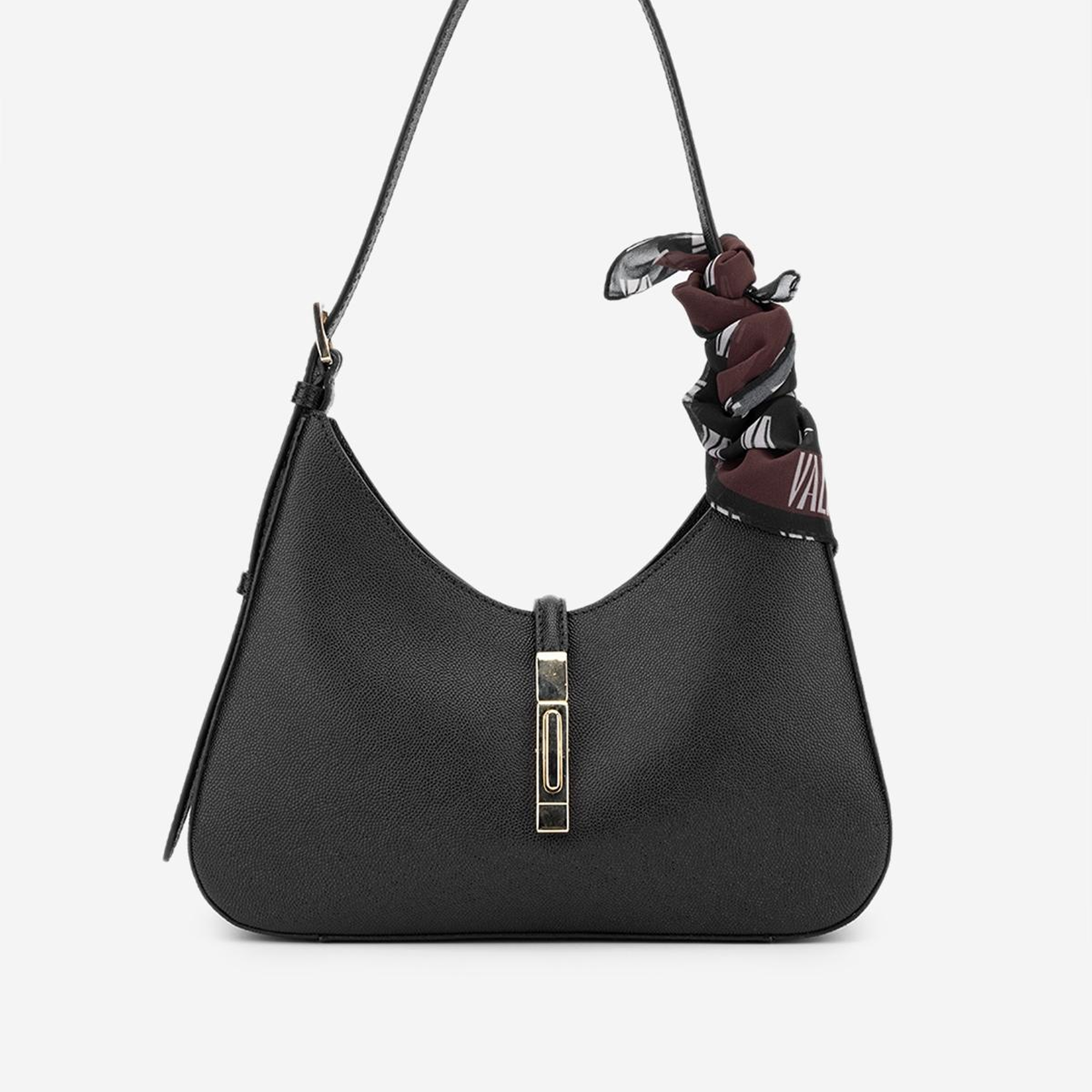 Valmenti Kadın Hakiki Deri Siyah Omuz Çanta