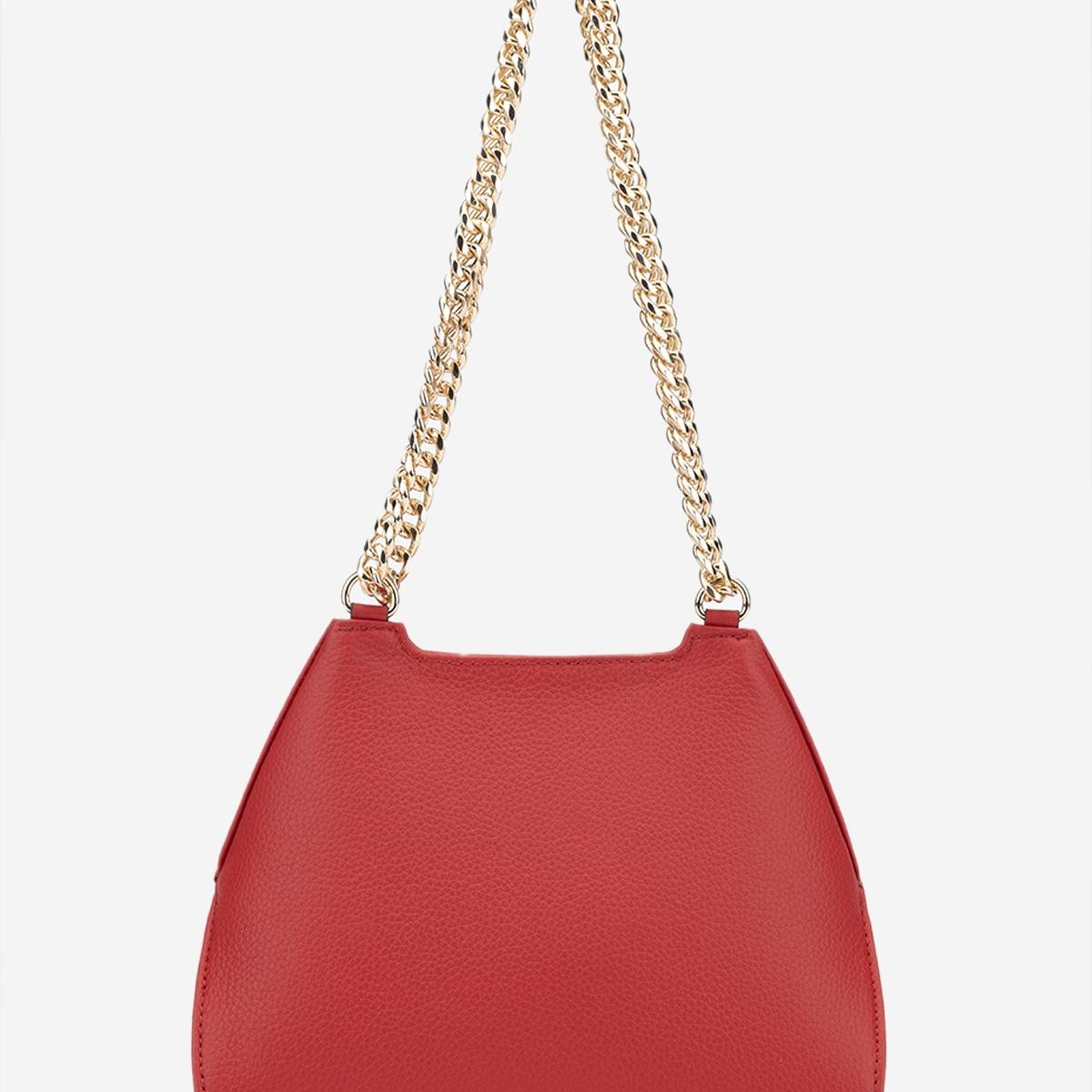 Valmenti Kadın Hakiki Deri Kırmızı Omuz Çanta