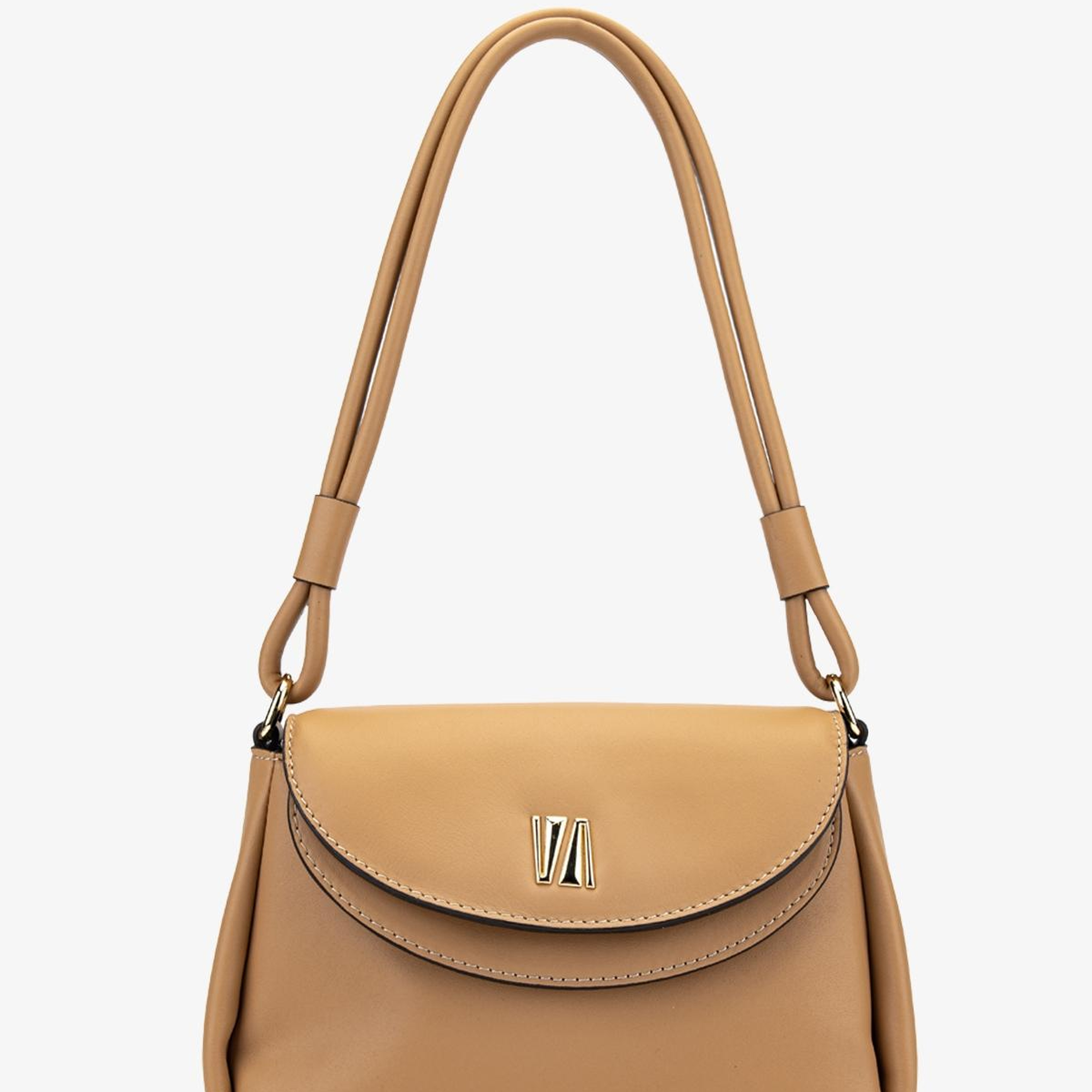 Valmenti Kadın Hakiki Deri Bej Omuz Çanta