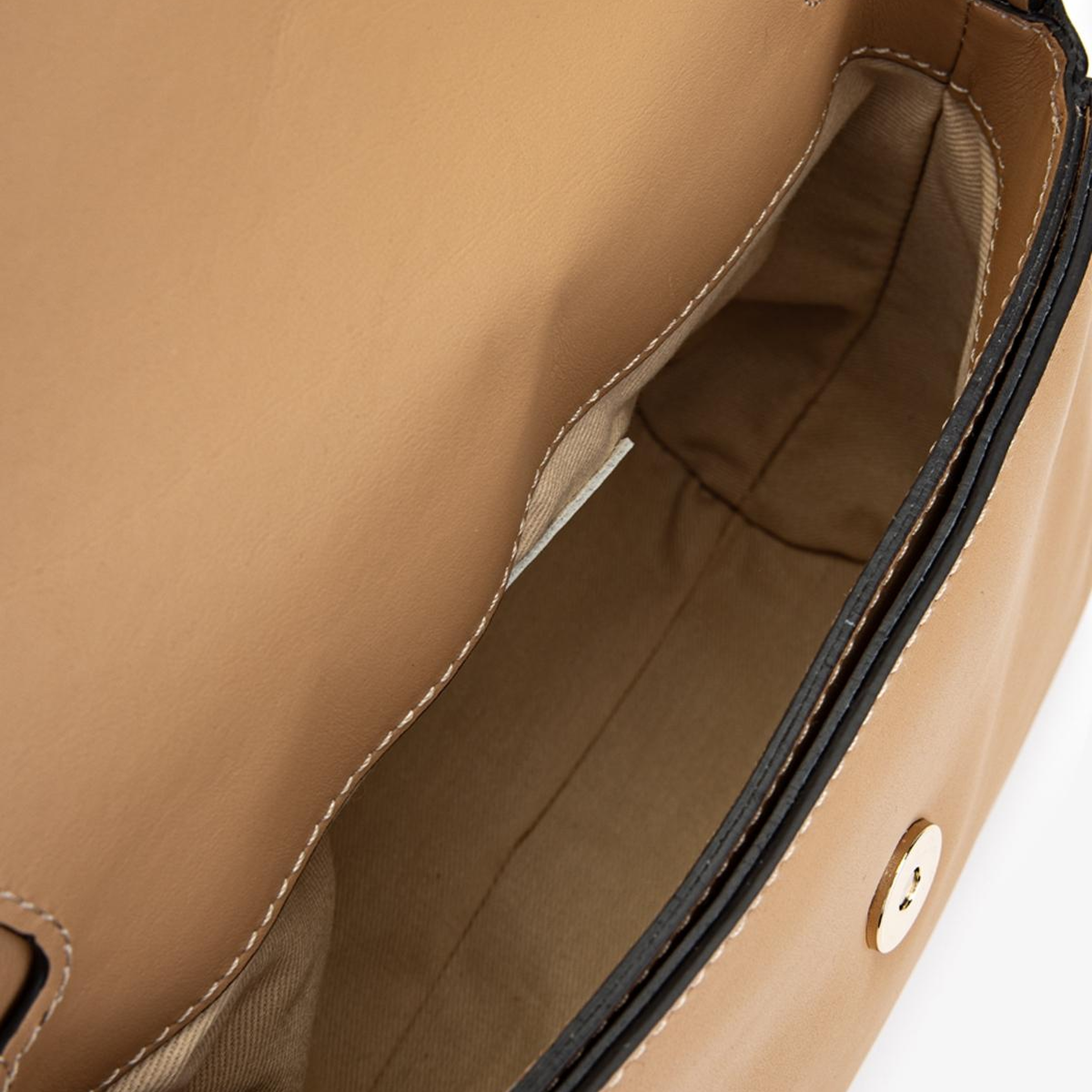 Valmenti Kadın Hakiki Deri Bej Omuz Çanta