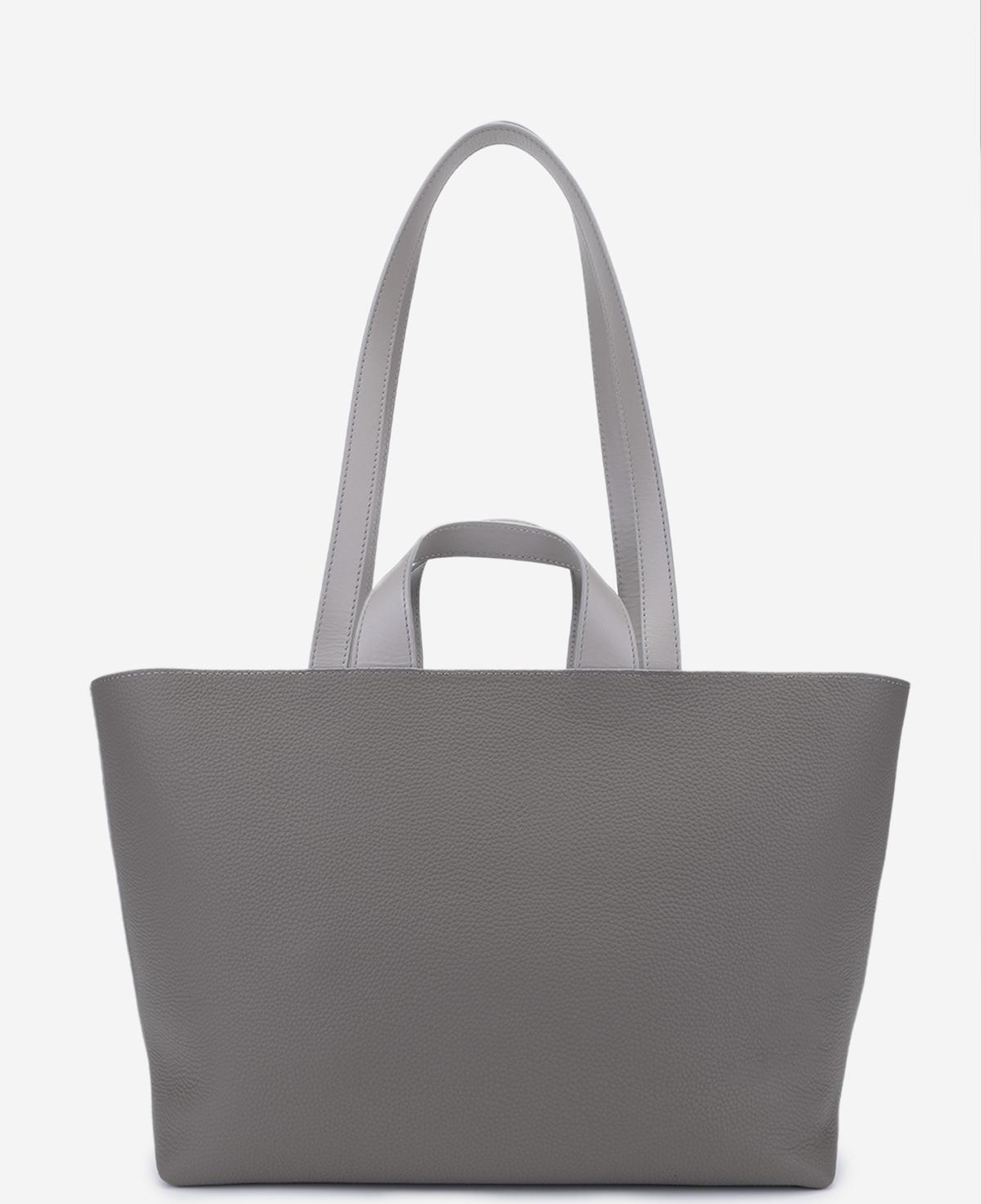 Valmenti Kadın Hakiki Deri Gri Kol Çantası