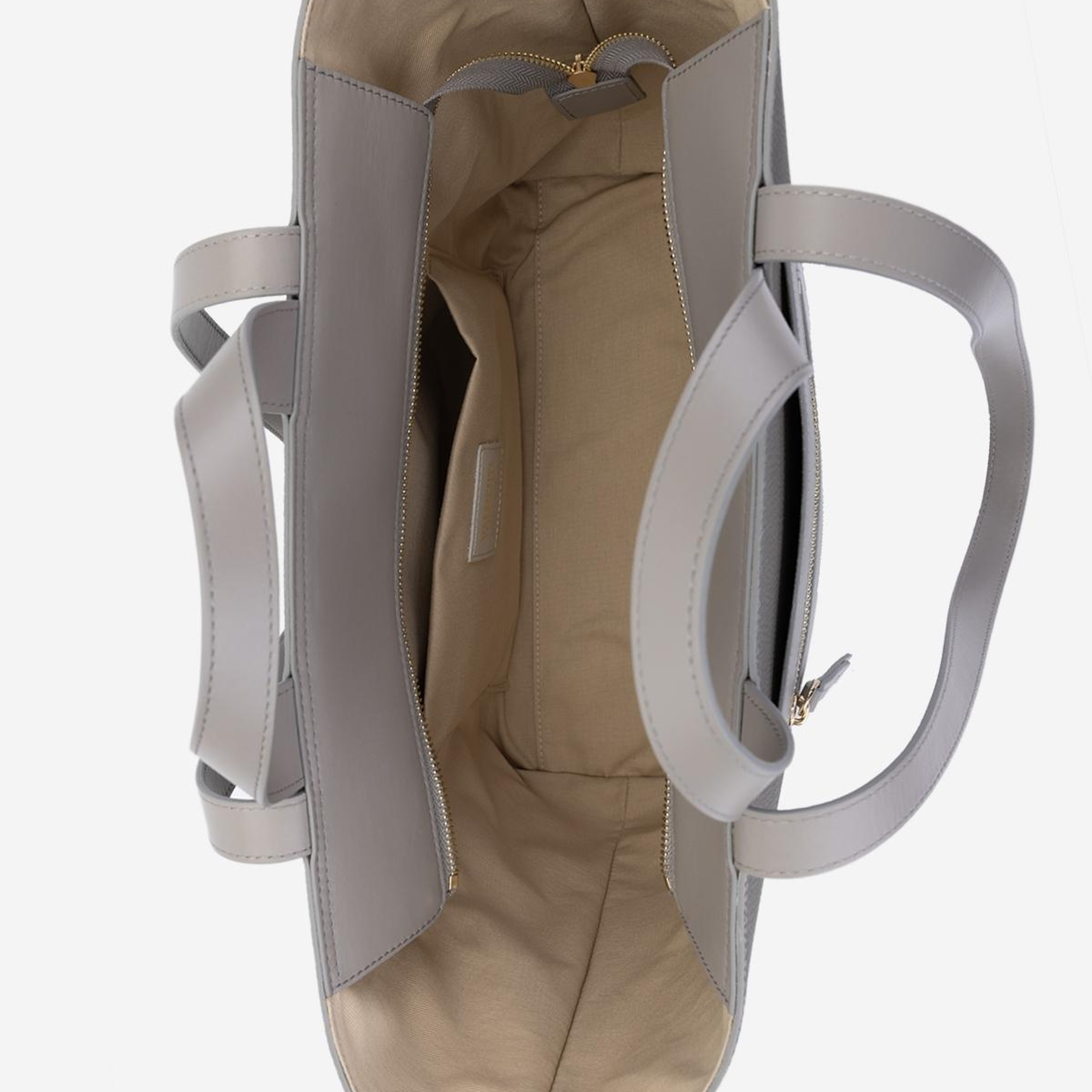 Valmenti Kadın Hakiki Deri Gri Kol Çantası