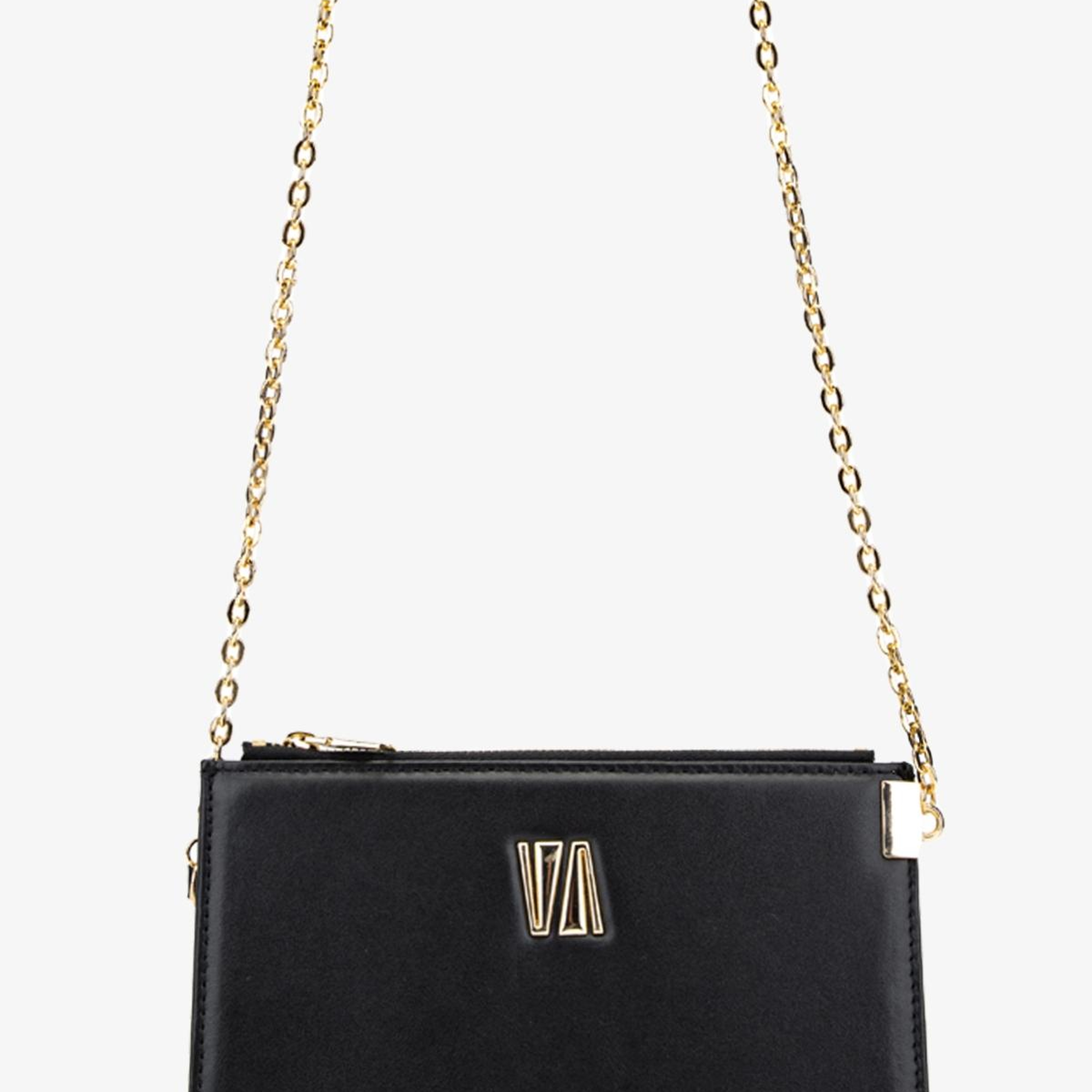 Valmenti Kadın Hakiki Deri Siyah El Çantası