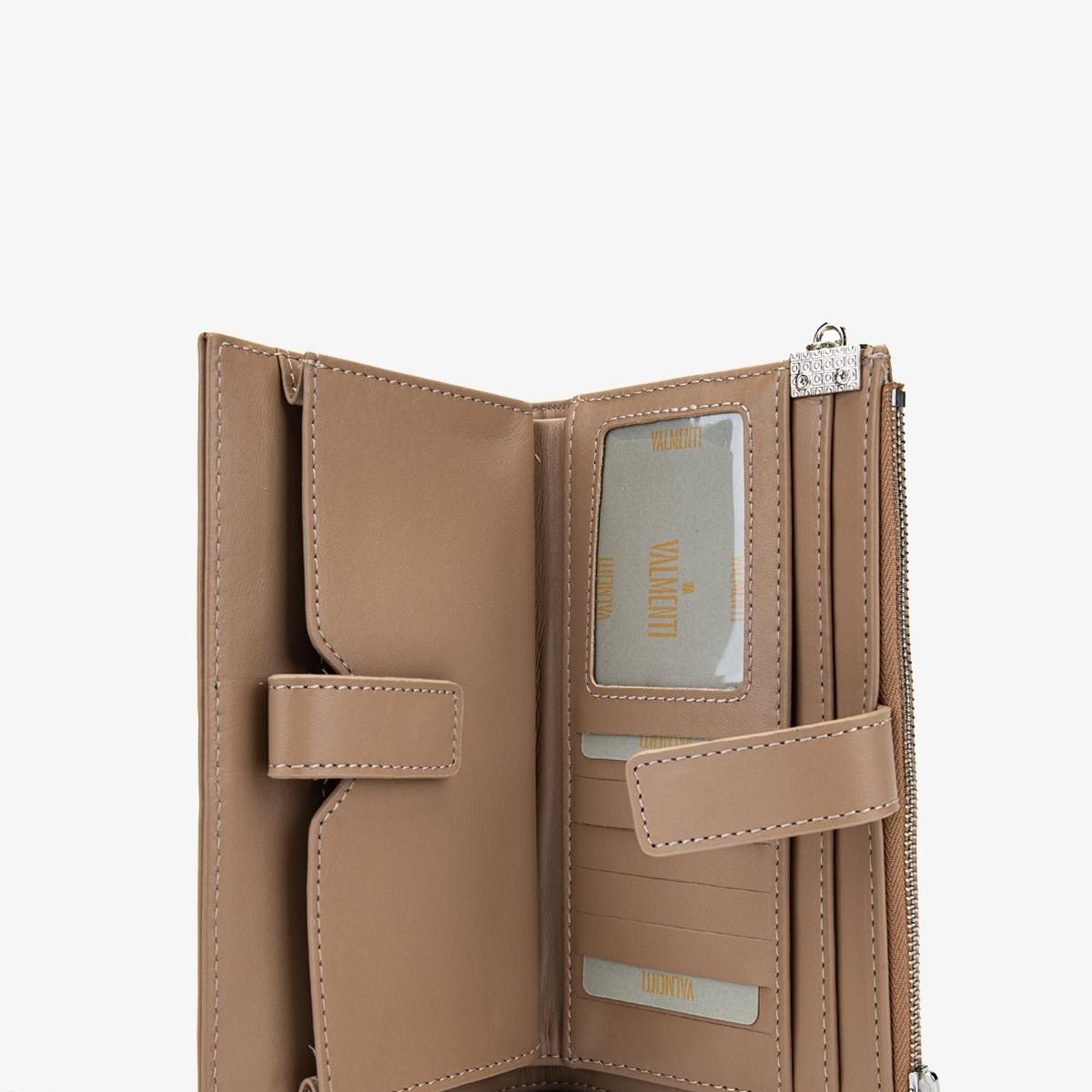 Valmenti Kadın Hakiki Deri Bej El Çantası