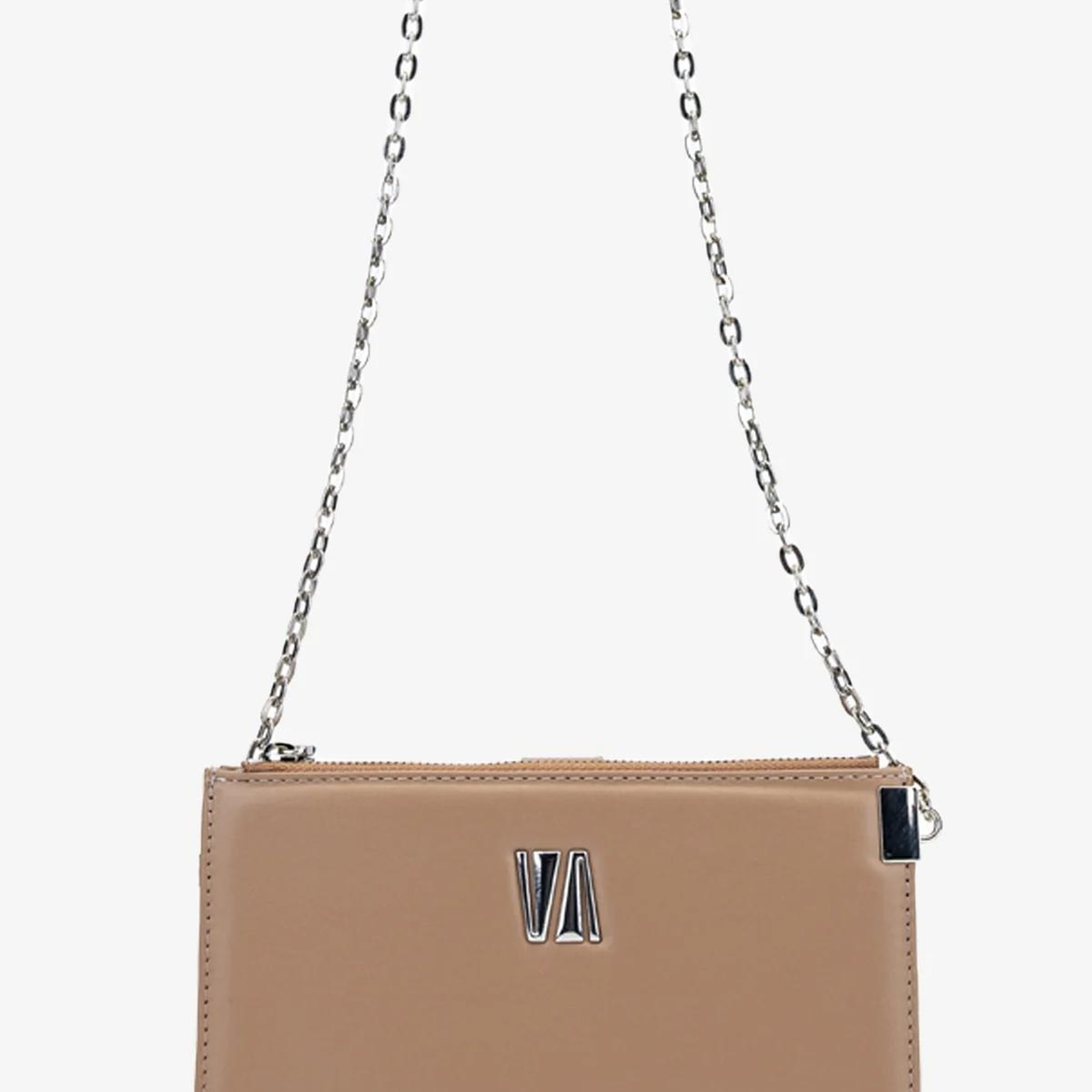 Valmenti Kadın Hakiki Deri Bej El Çantası