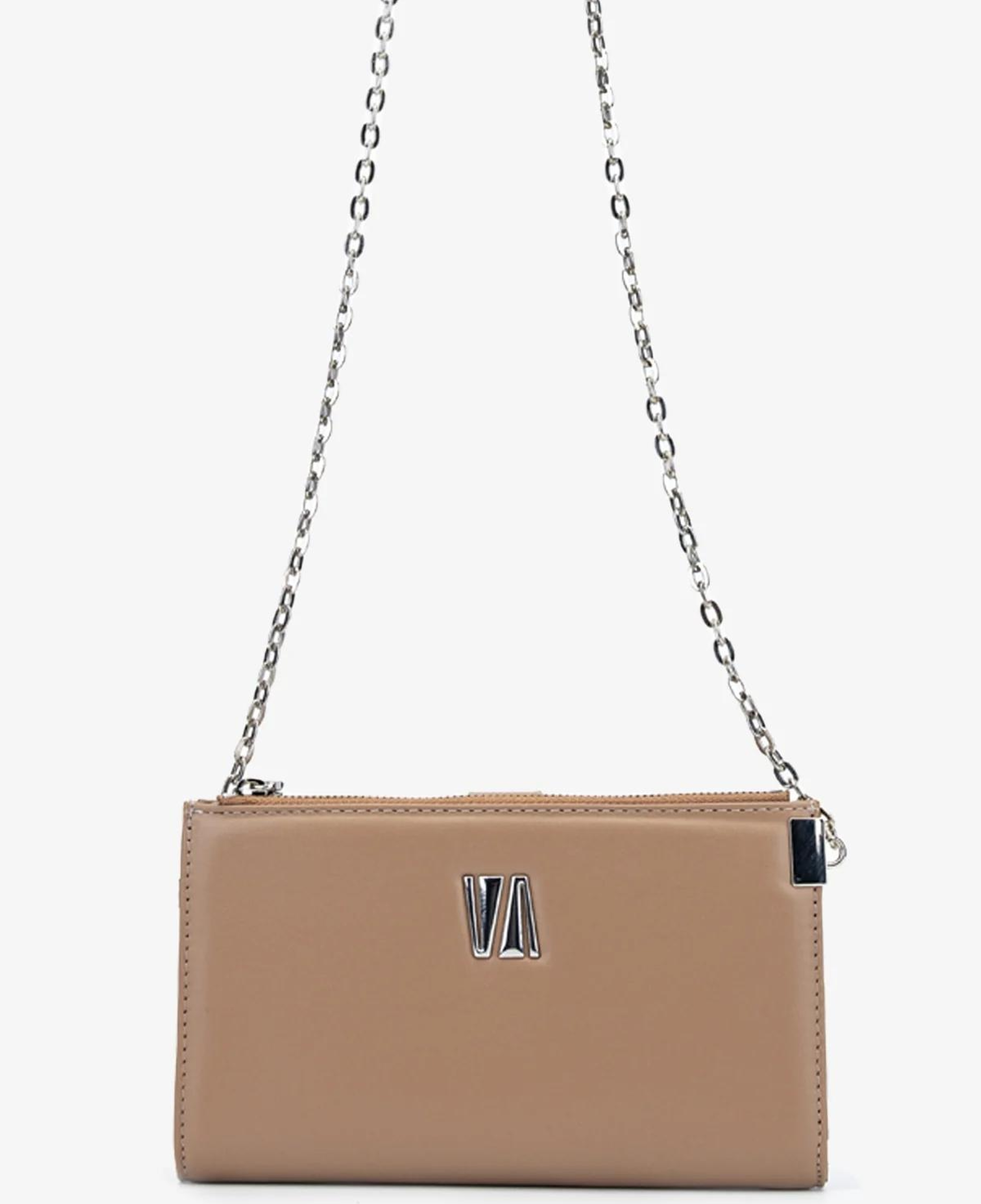 Valmenti Kadın Hakiki Deri Bej El Çantası