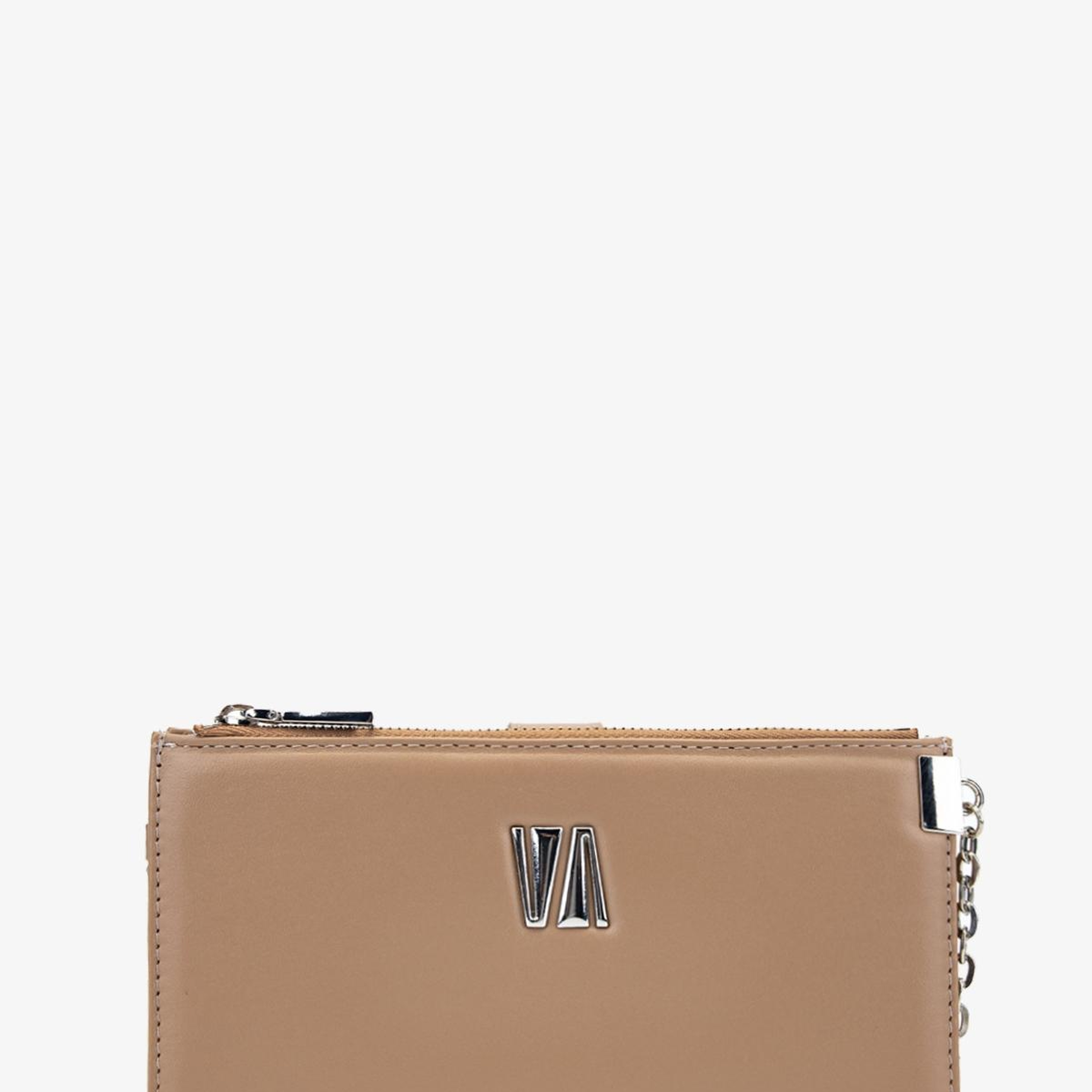 Valmenti Kadın Hakiki Deri Bej El Çantası