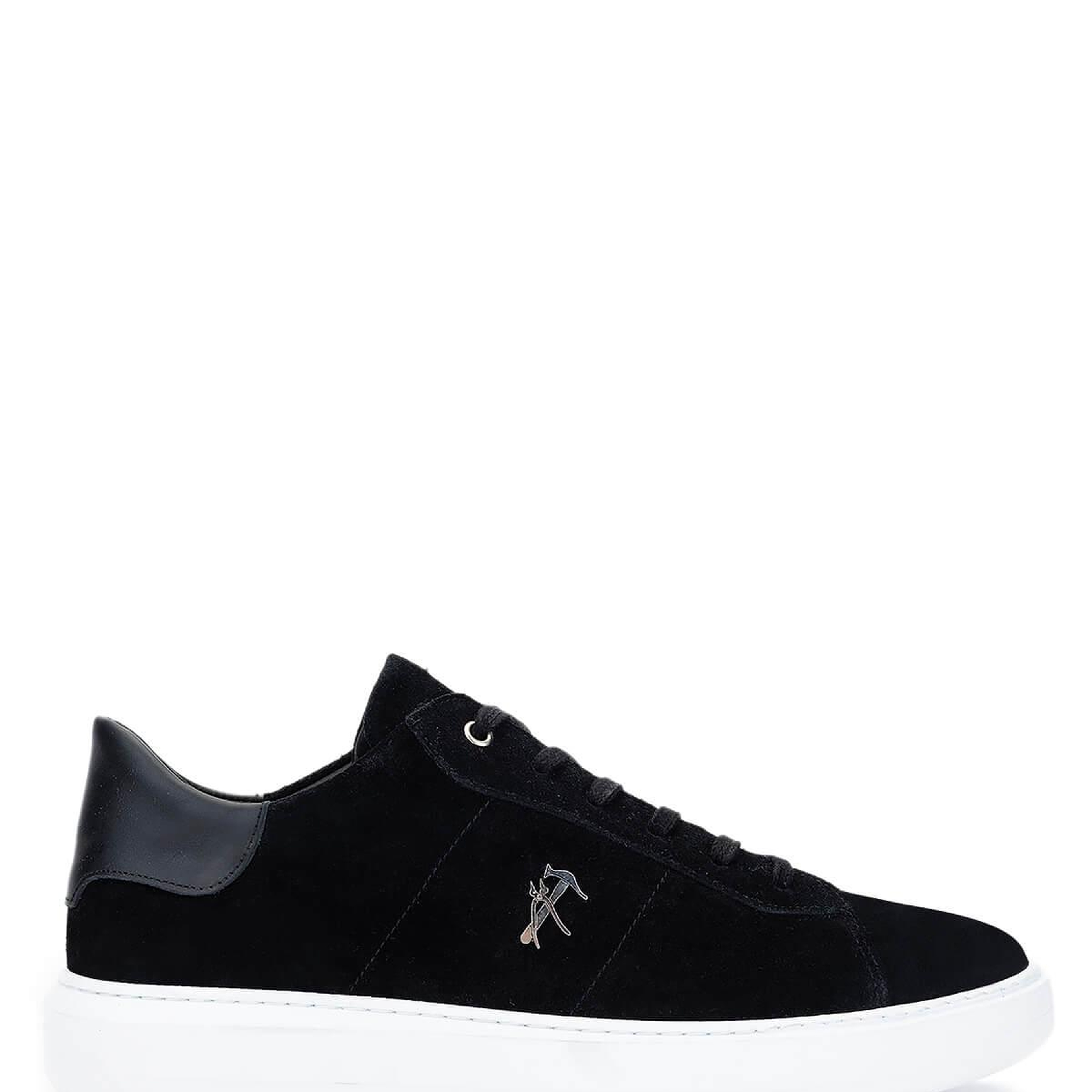 Tamer Tanca Erkek Hakiki Deri Siyah Süet Sneakers & Spor Ayakkabı