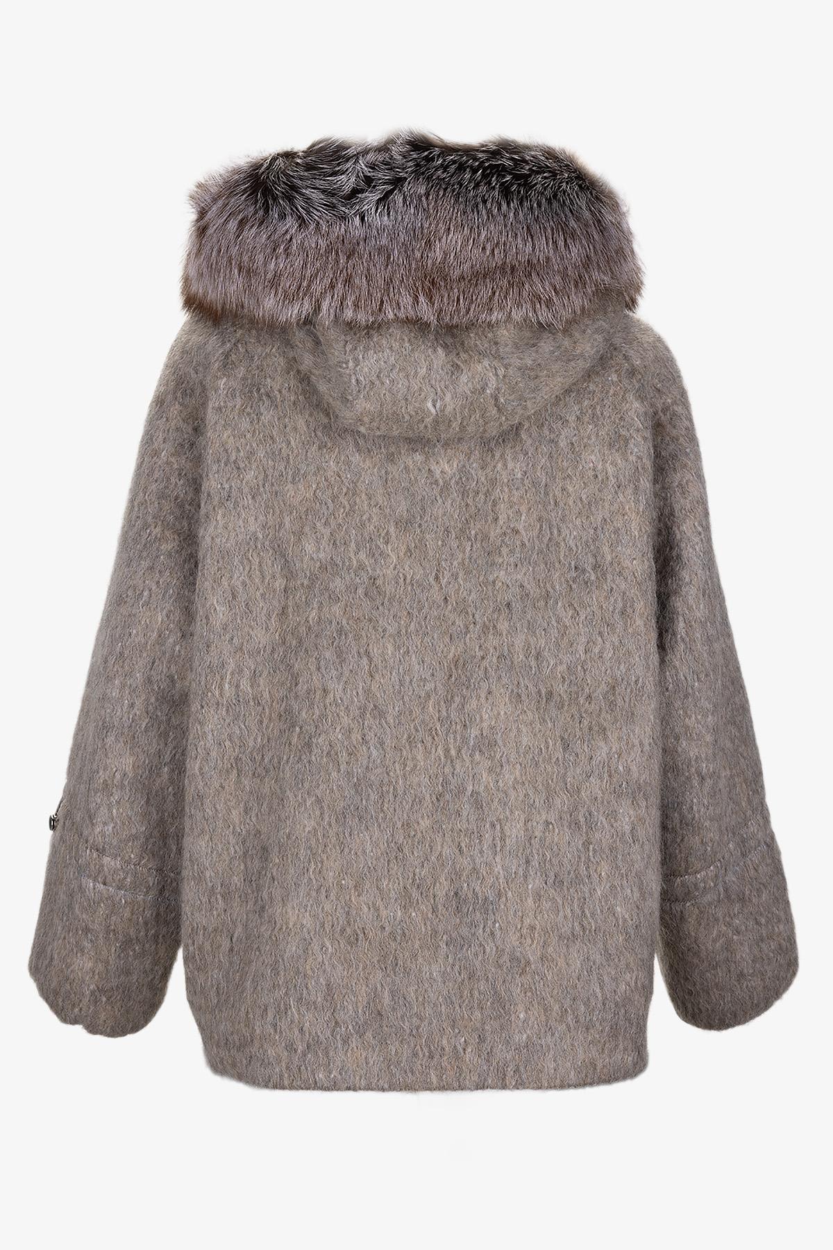 Valmenti Kadın Tekstil Bej Kaban Deri Mont