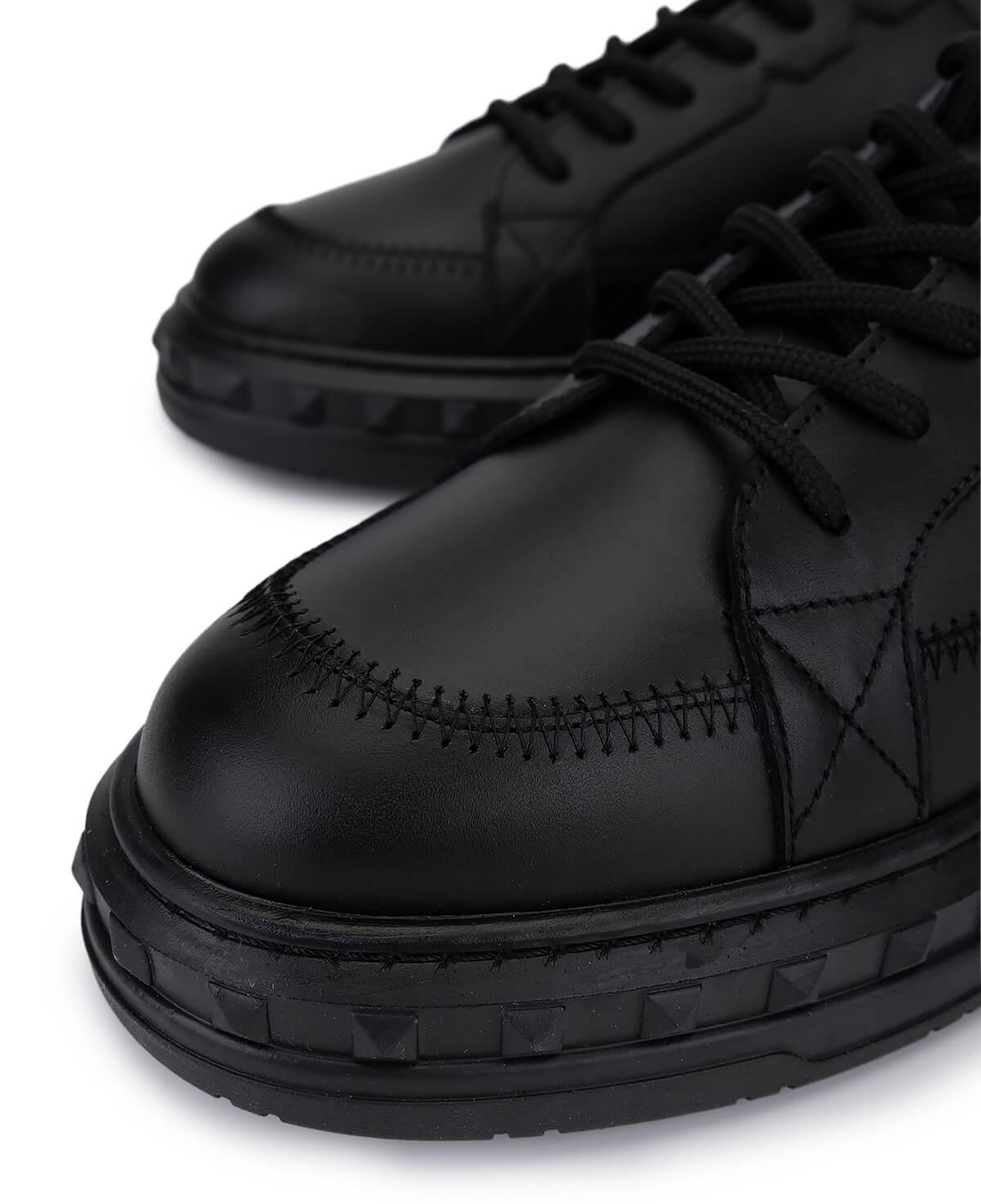 Tamer Tanca Erkek Hakiki Deri Siyah Deri Sneakers & Spor Ayakkabı