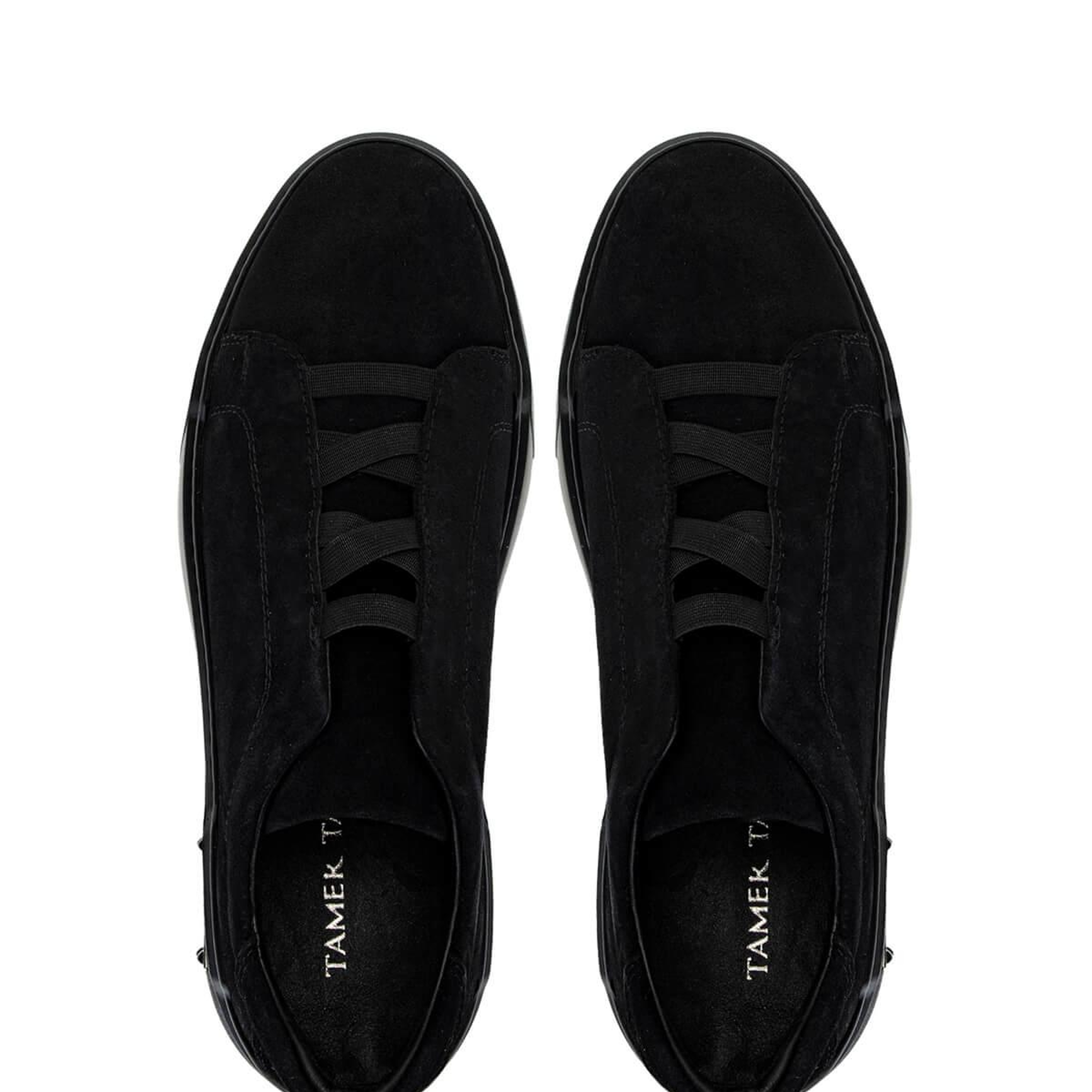 Tamer Tanca Erkek Hakiki Deri Siyah Süet Sneakers & Spor Ayakkabı