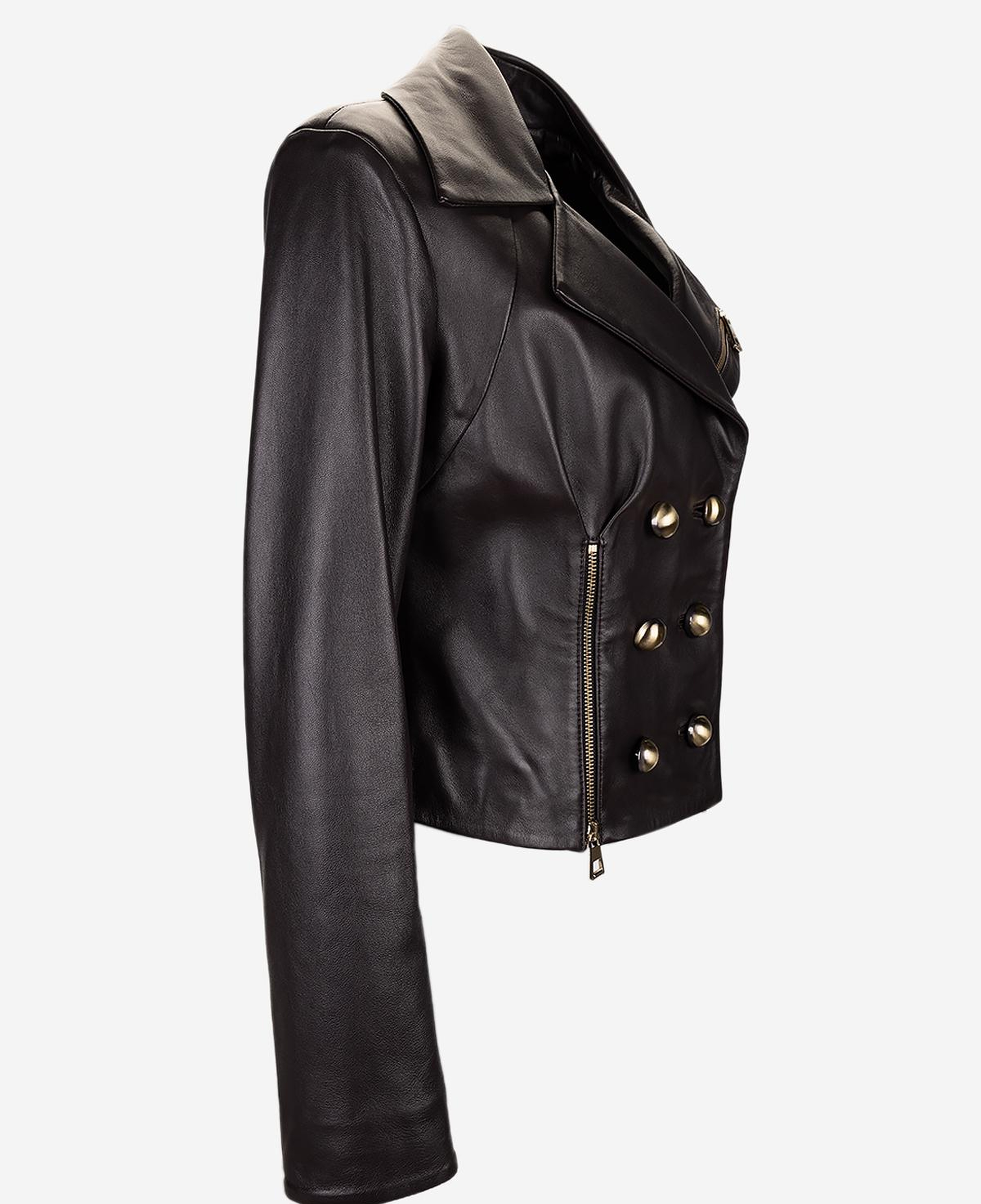 Valmenti Kadın Hakiki Deri Kahverengi Deri Mont