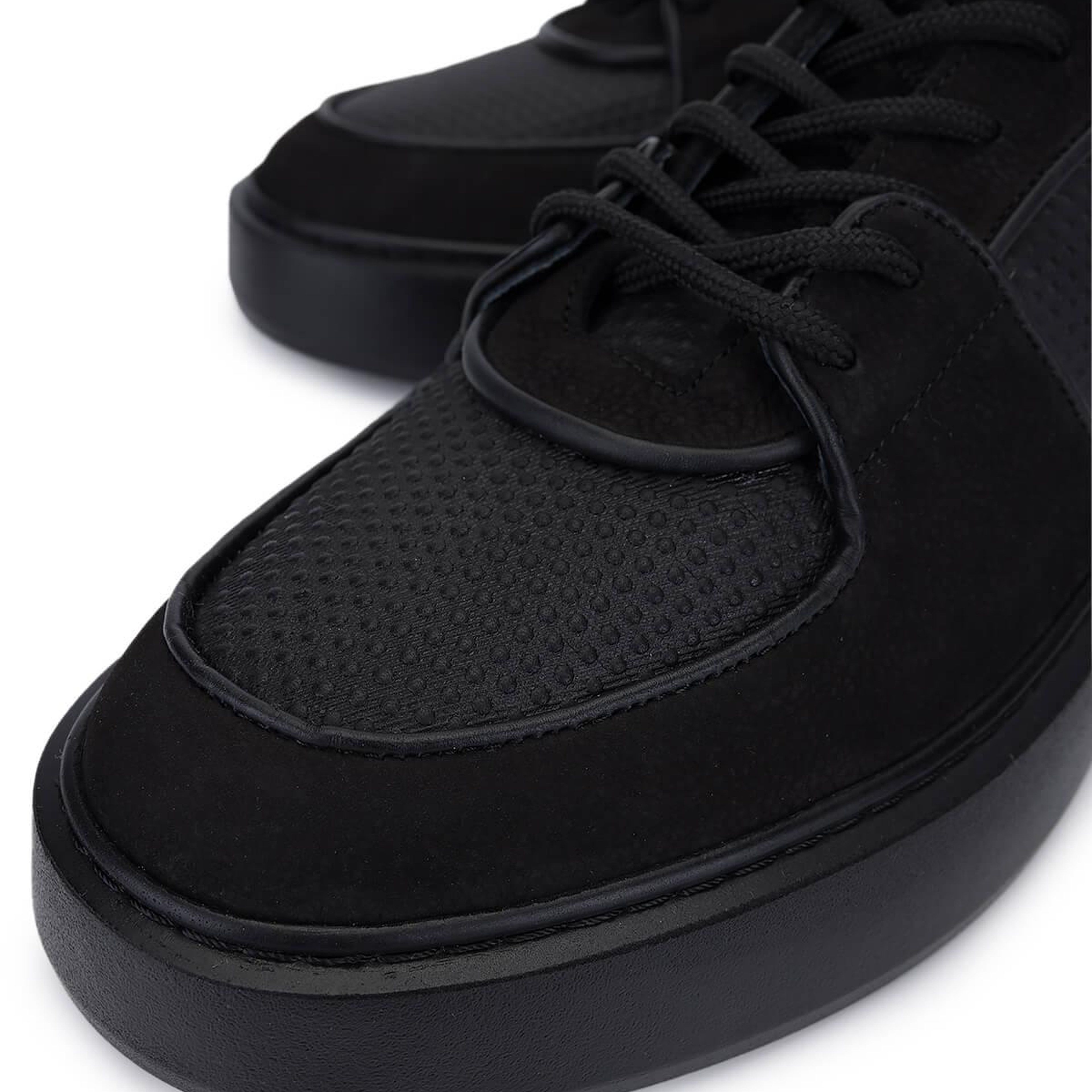 Tamer Tanca Erkek Hakiki Deri Siyah Sneakers & Spor Ayakkabı