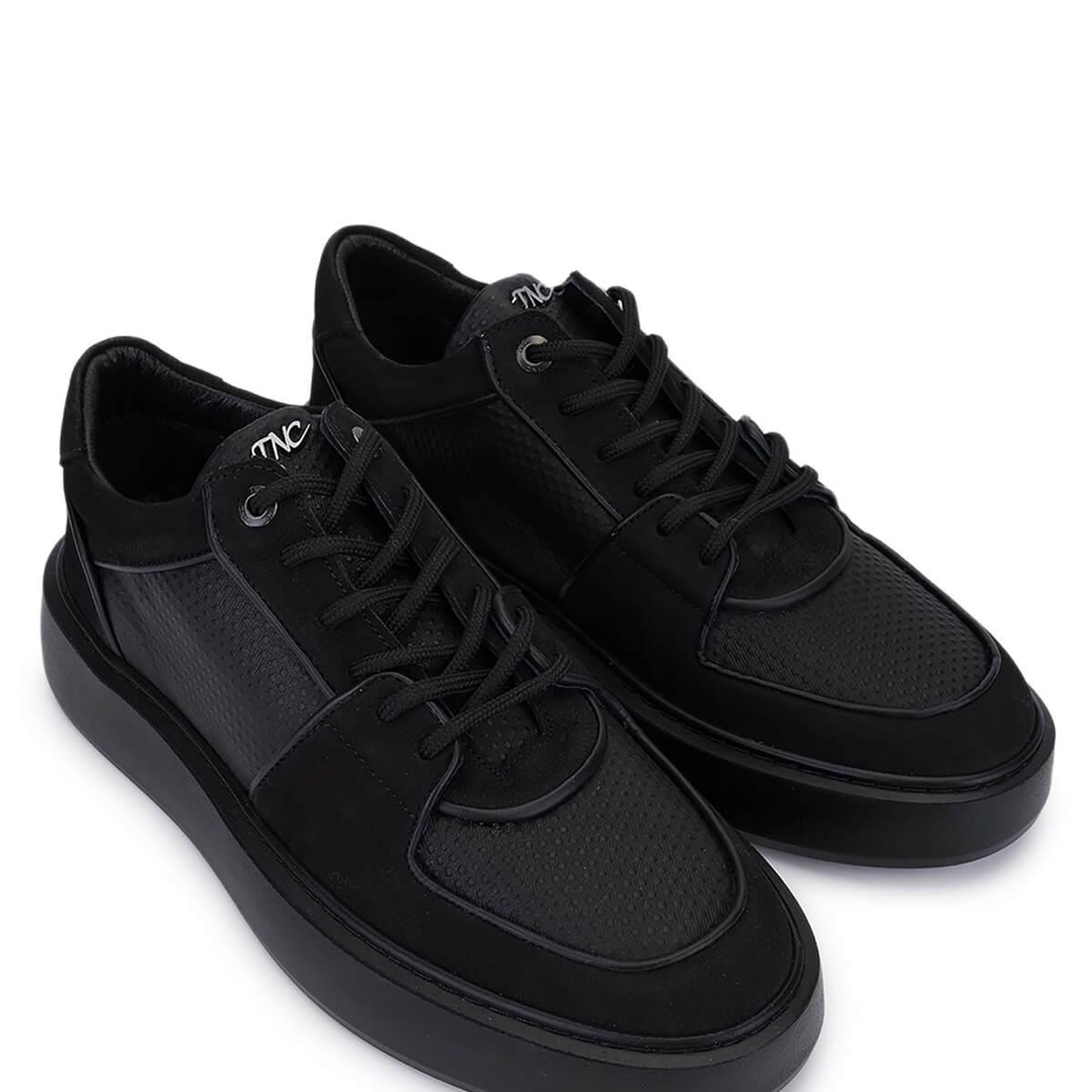 Tamer Tanca Erkek Hakiki Deri Siyah Sneakers & Spor Ayakkabı