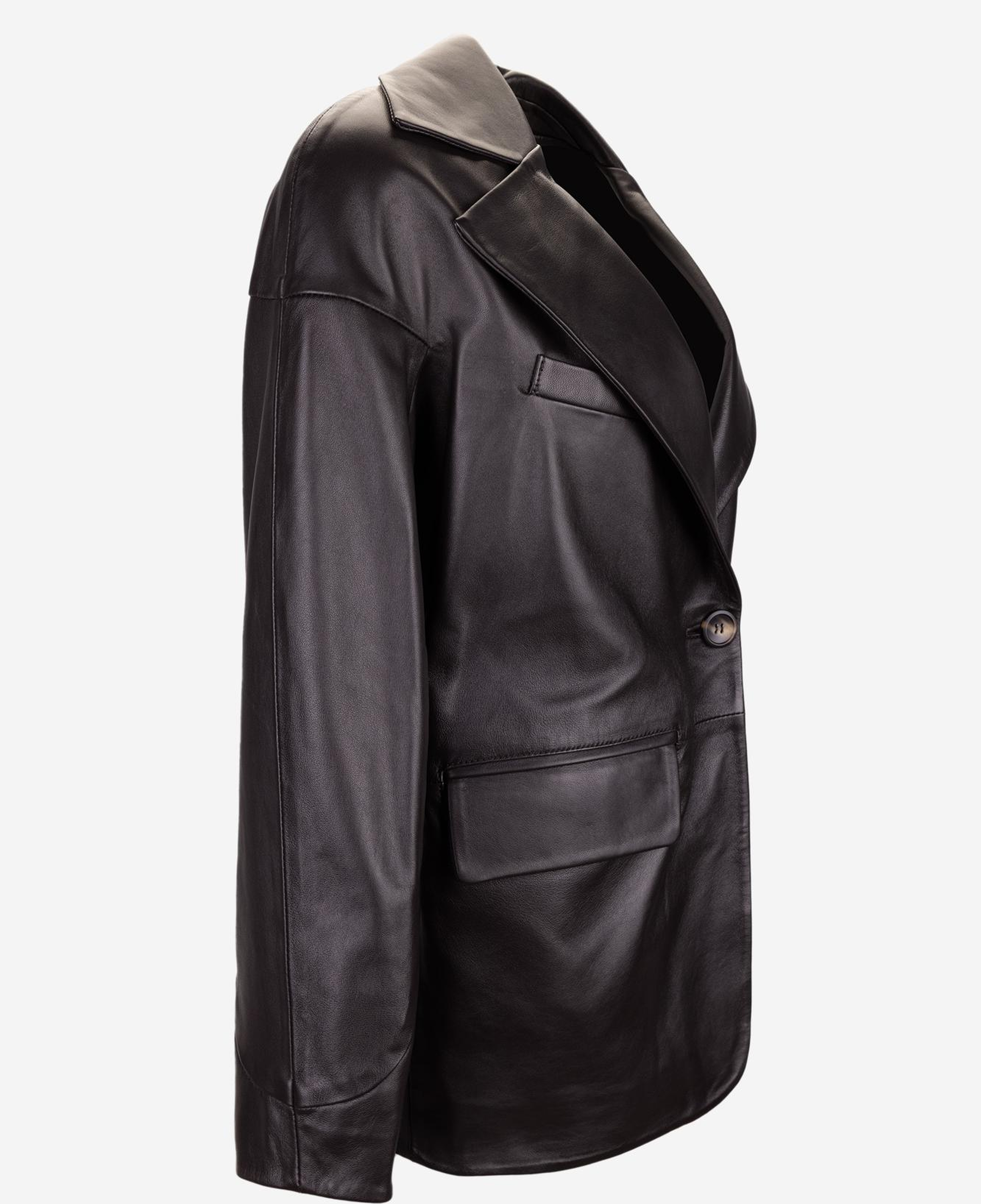 Valmenti Kadın Hakiki Deri Kahverengi Deri Mont