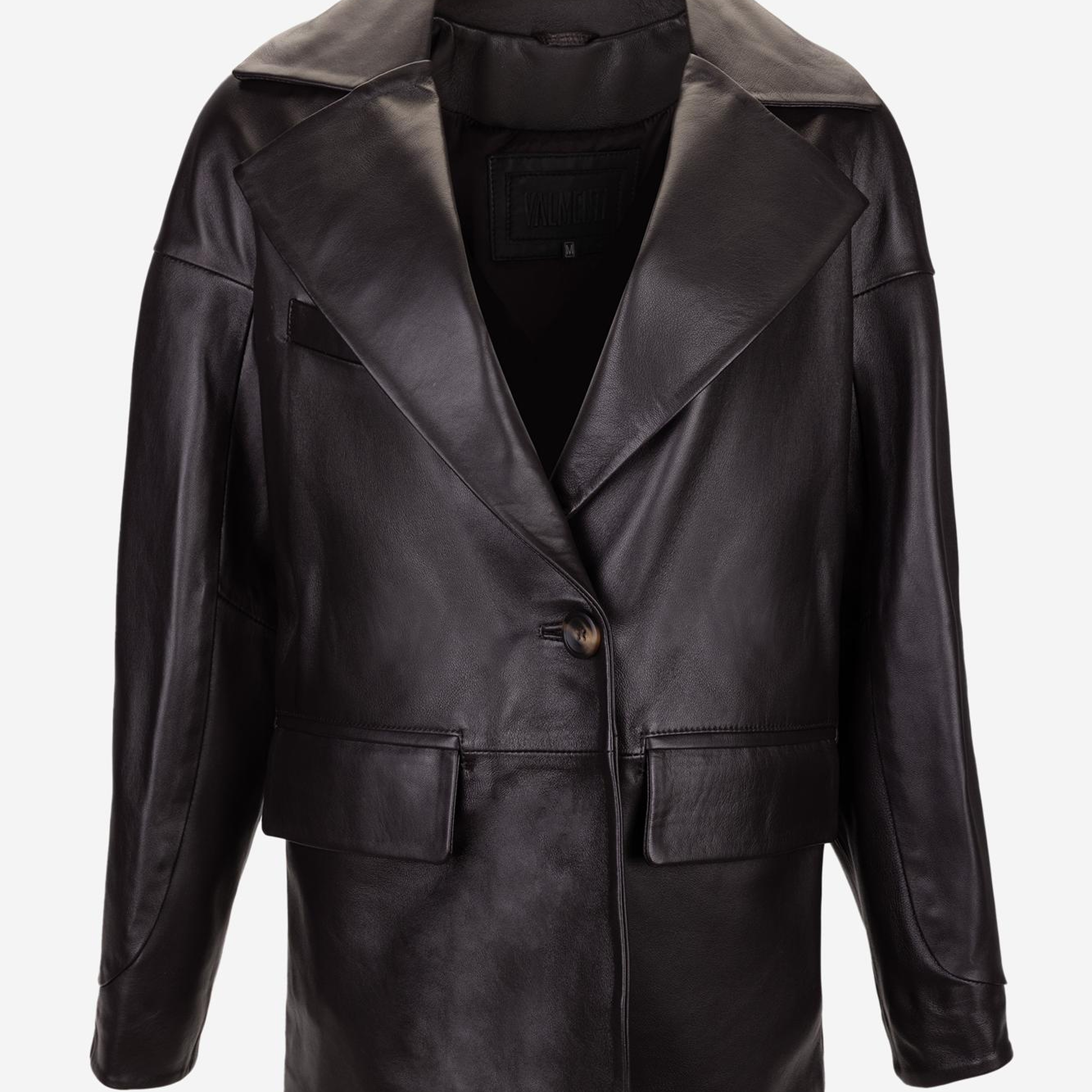 Valmenti Kadın Hakiki Deri Kahverengi Deri Mont