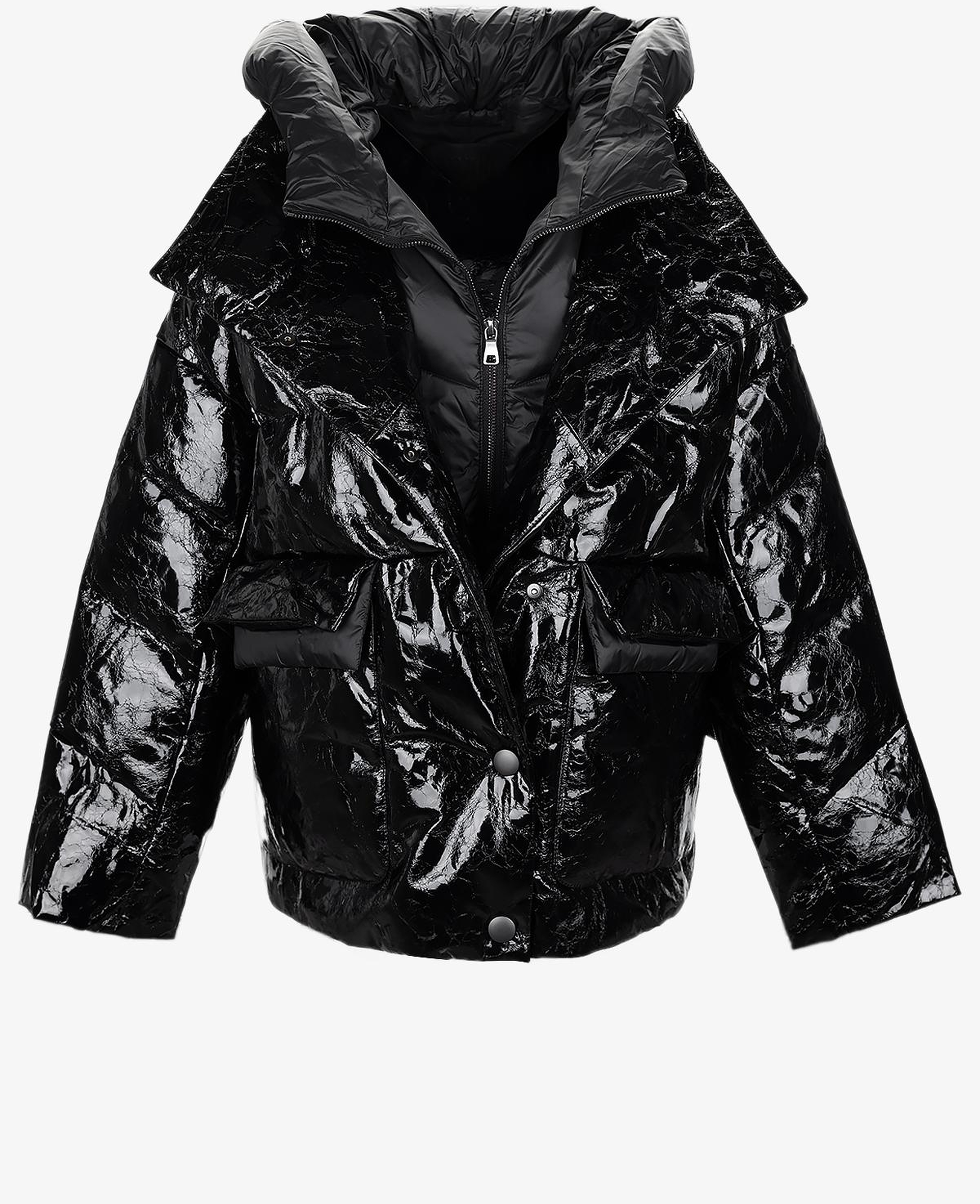 Valmenti Kadın Tekstil Siyah Mont