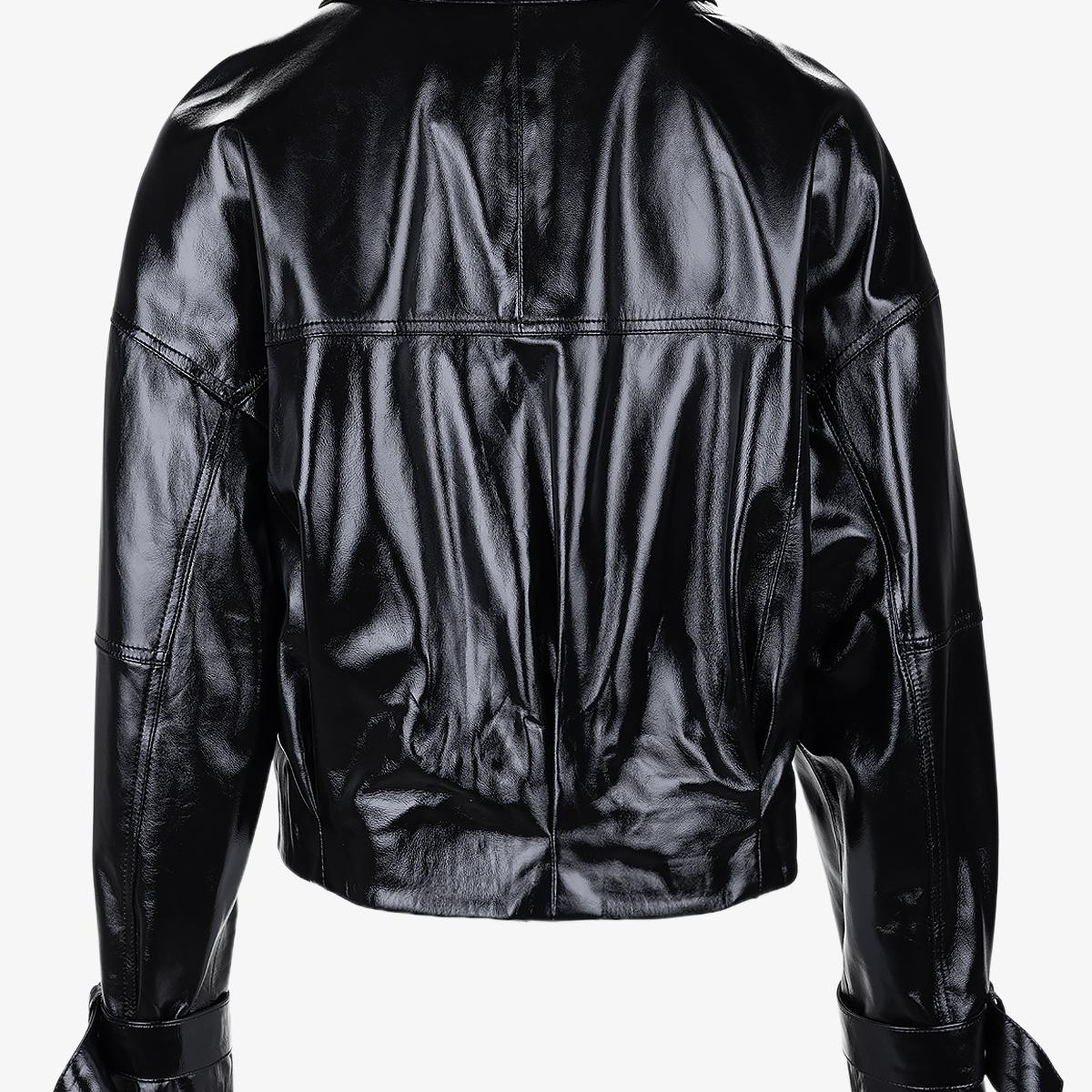 Valmenti Kadın Hakiki Deri Siyah Deri Mont