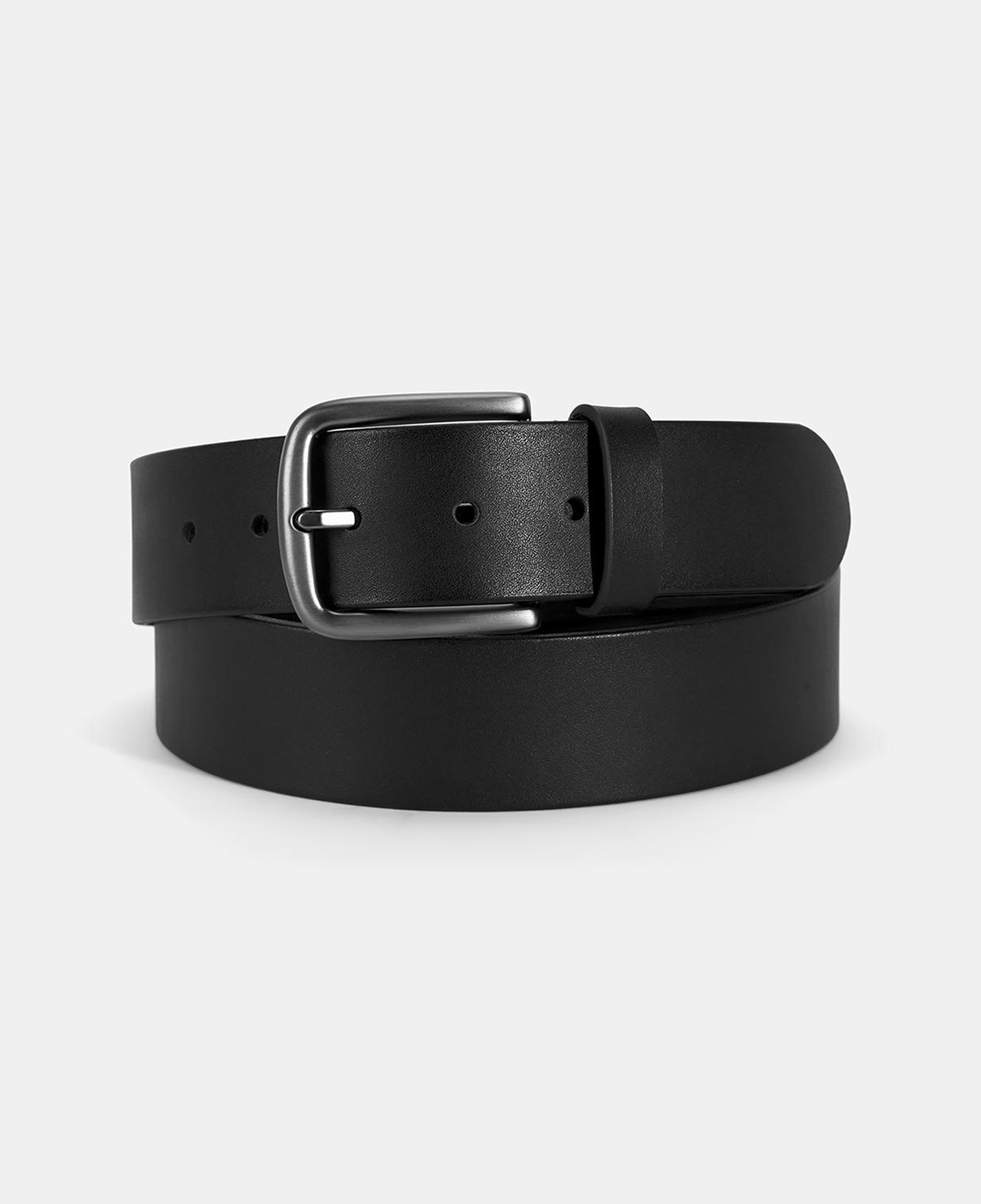 Erkek Siyah Deri Spor Kemer