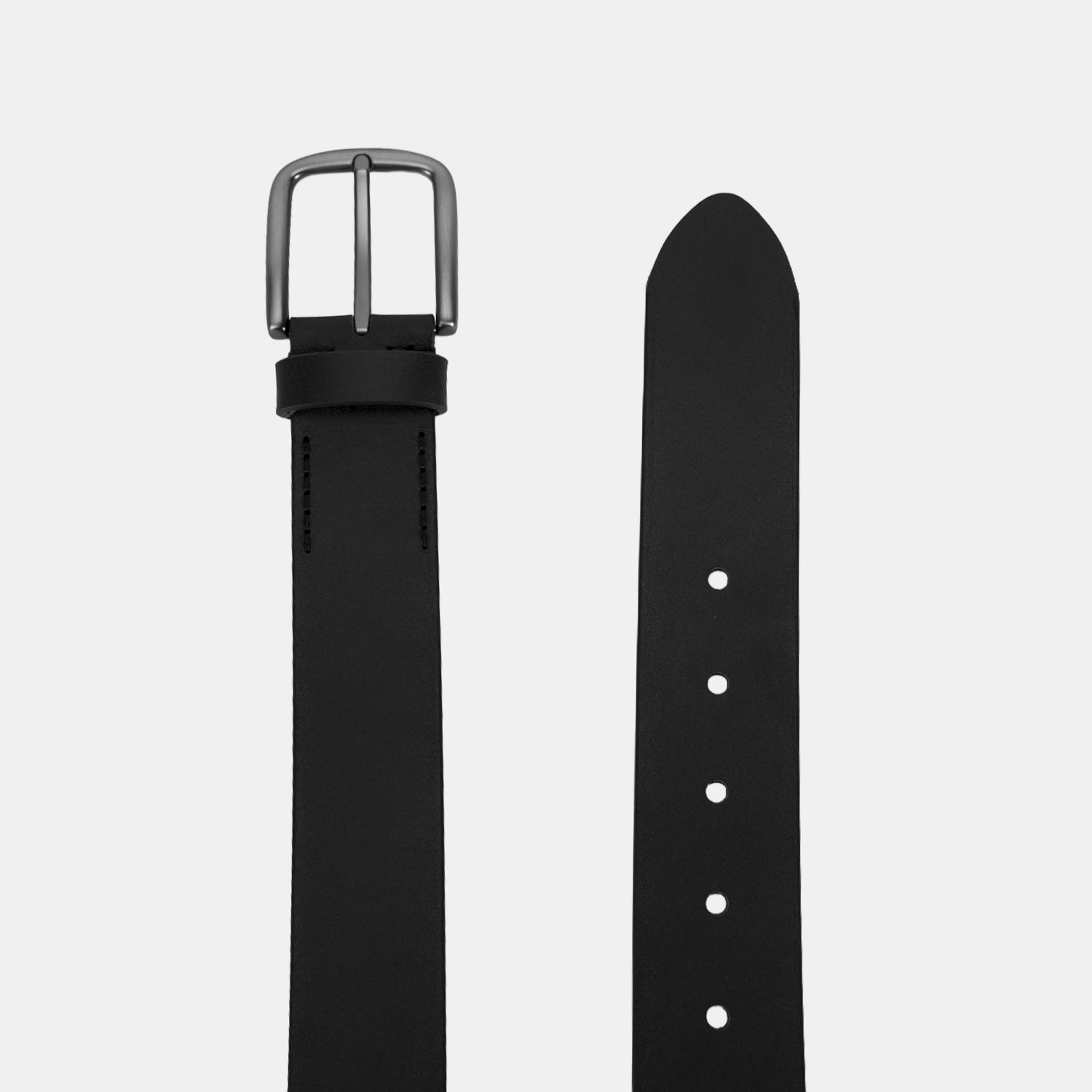 Erkek Siyah Deri Spor Kemer