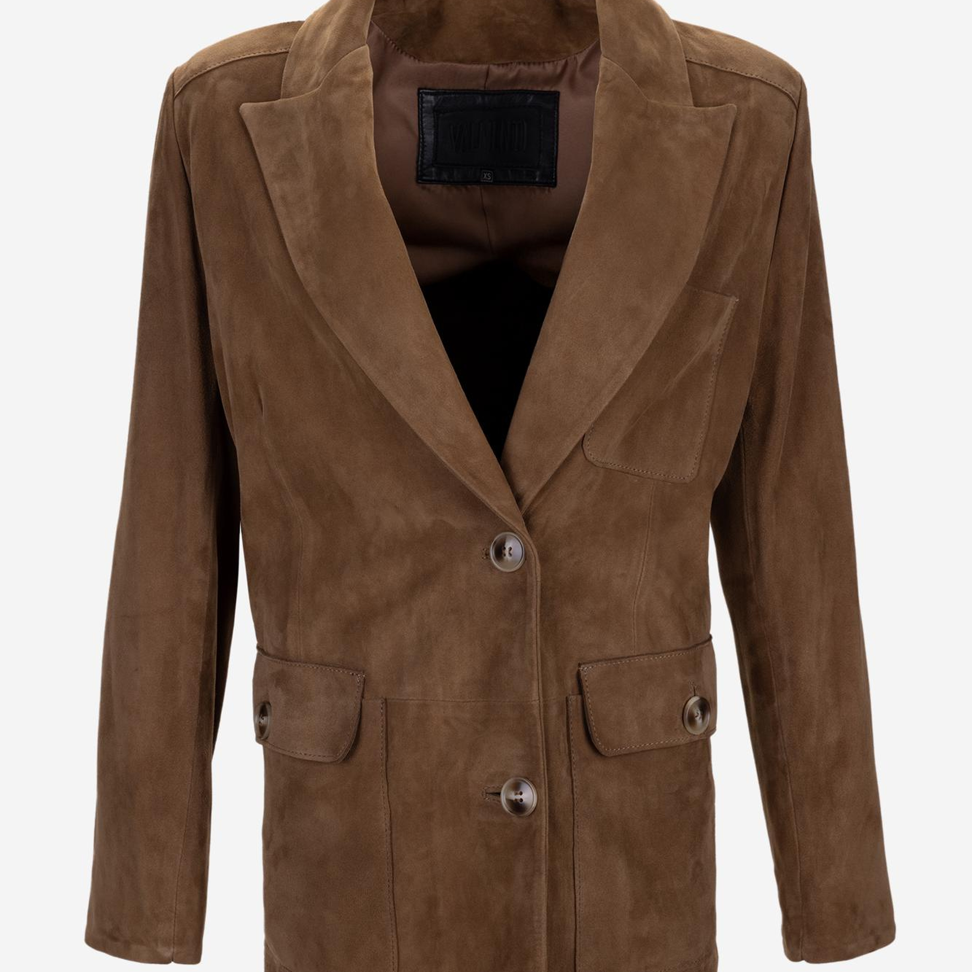 Valmenti Kadın Hakiki Deri Kahverengi Deri Mont