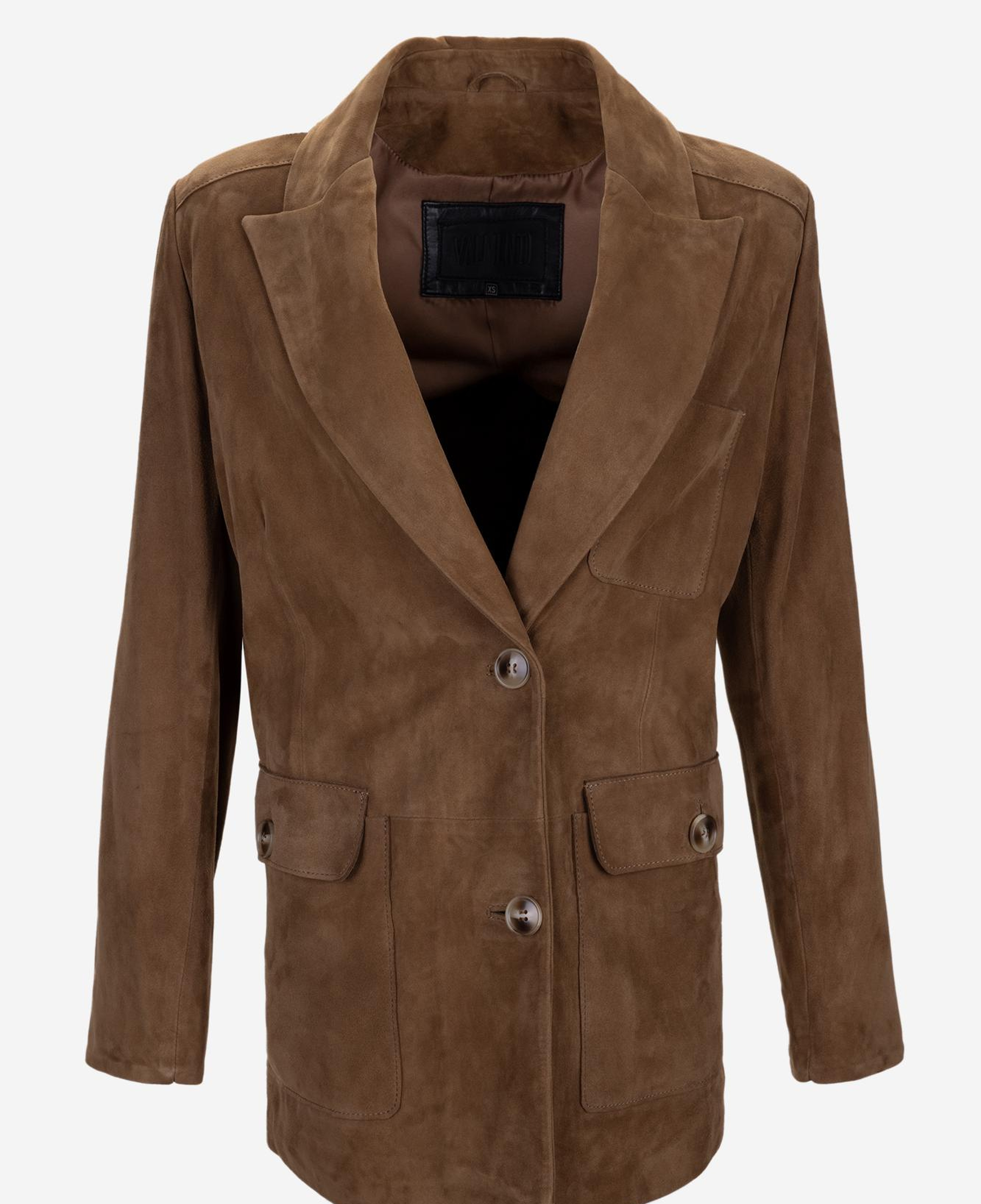 Valmenti Kadın Hakiki Deri Kahverengi Deri Mont