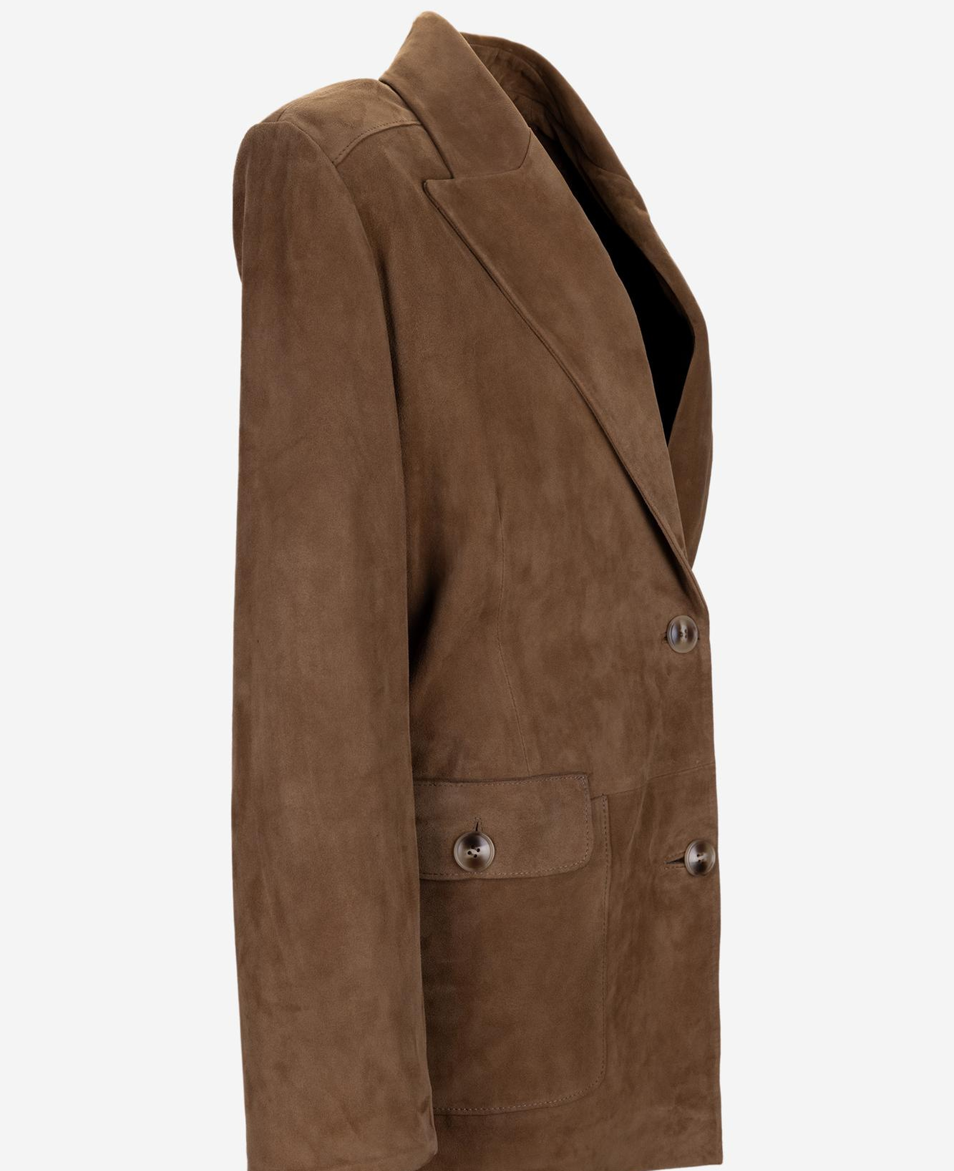 Valmenti Kadın Hakiki Deri Kahverengi Deri Mont