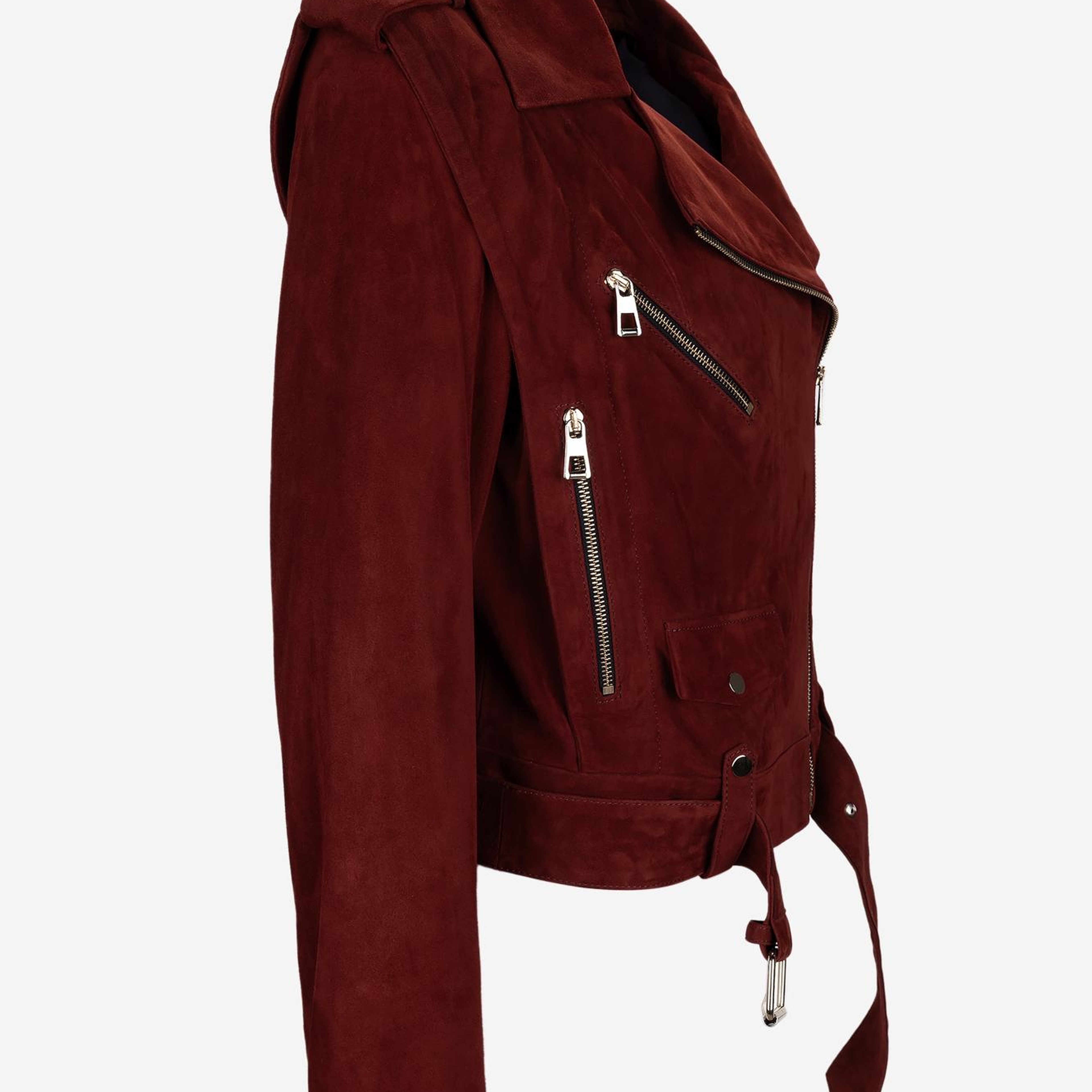 Valmenti Kadın Hakiki Deri Bordo Deri Mont