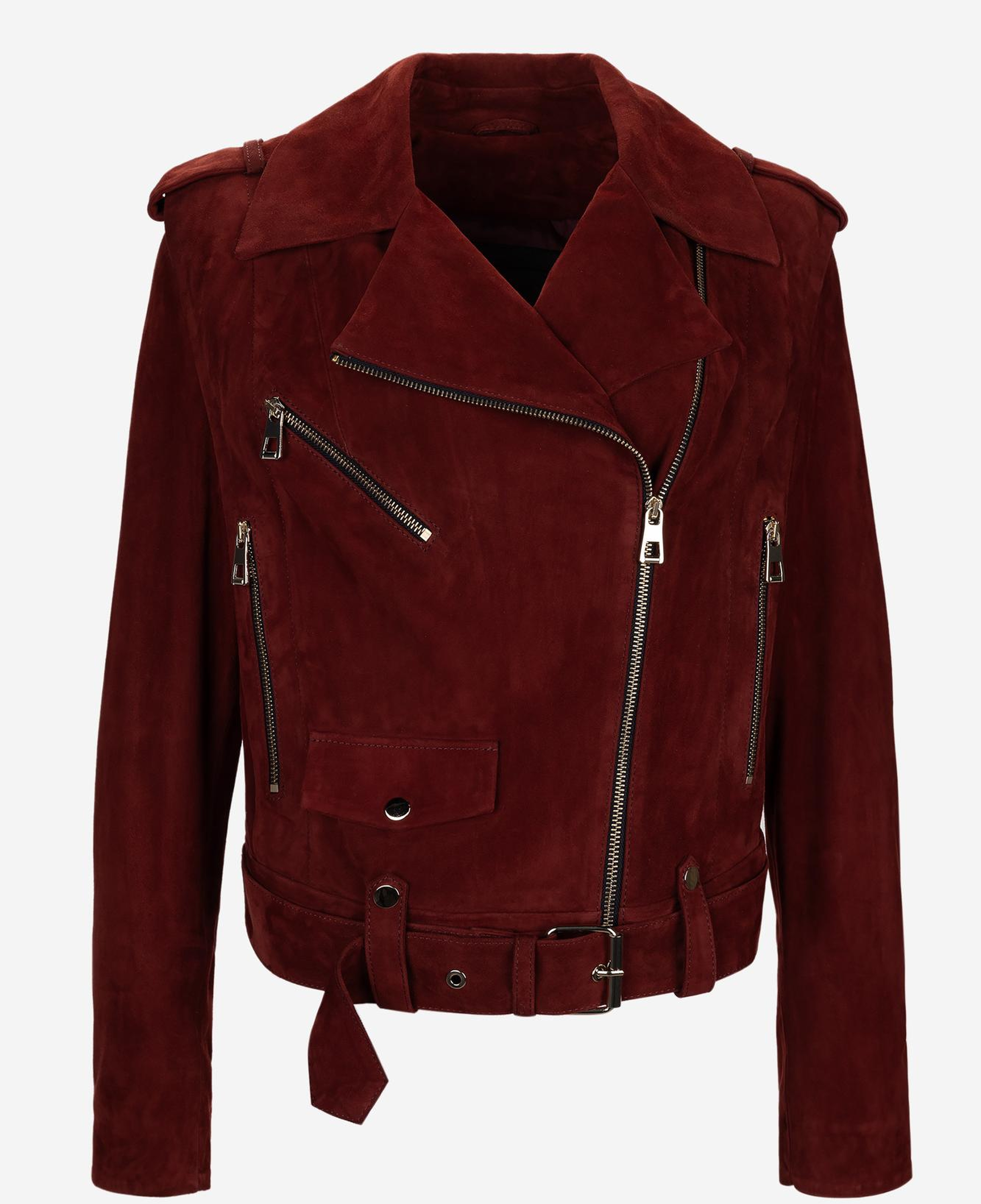 Valmenti Kadın Hakiki Deri Bordo Deri Mont