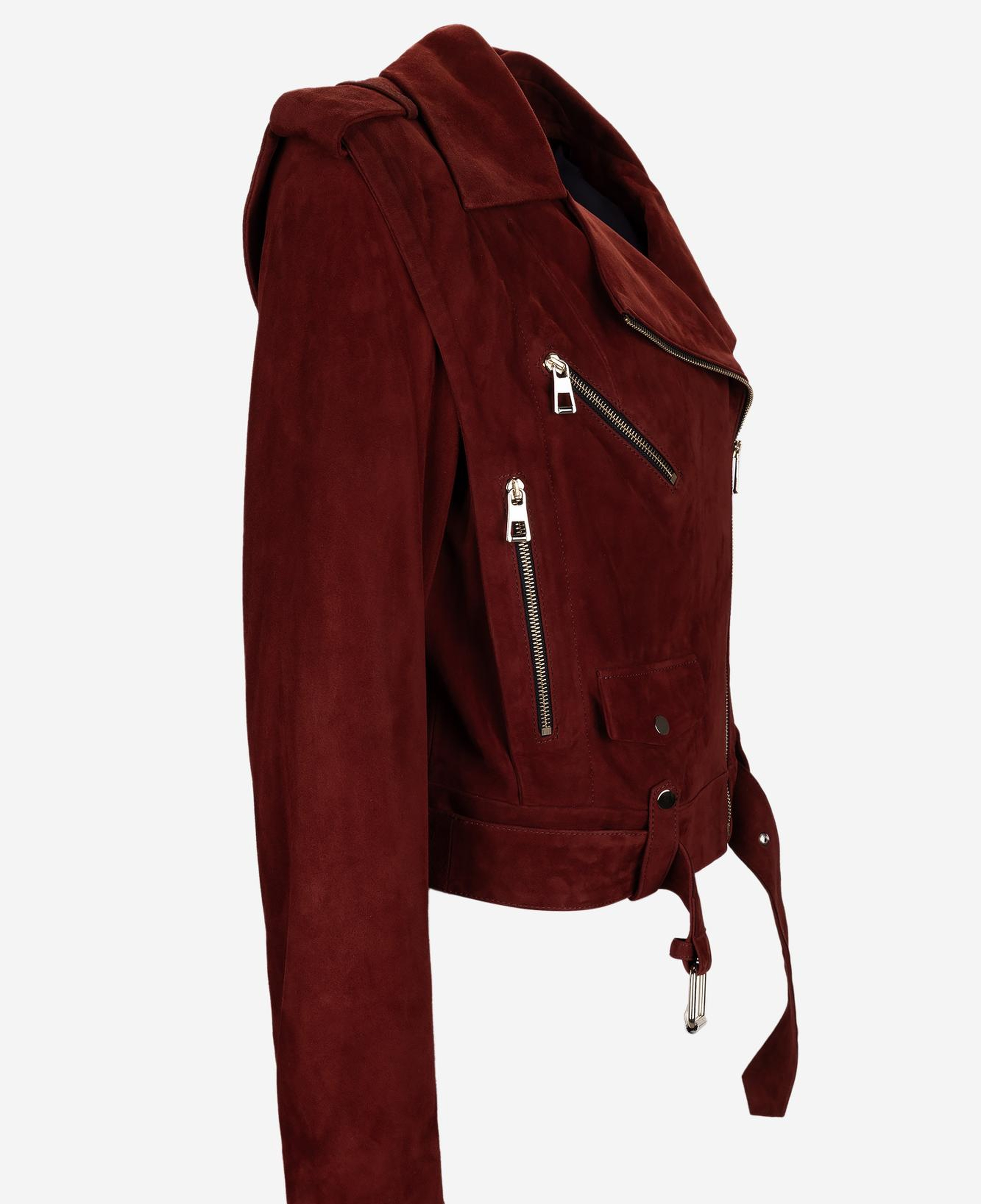 Valmenti Kadın Hakiki Deri Bordo Deri Mont