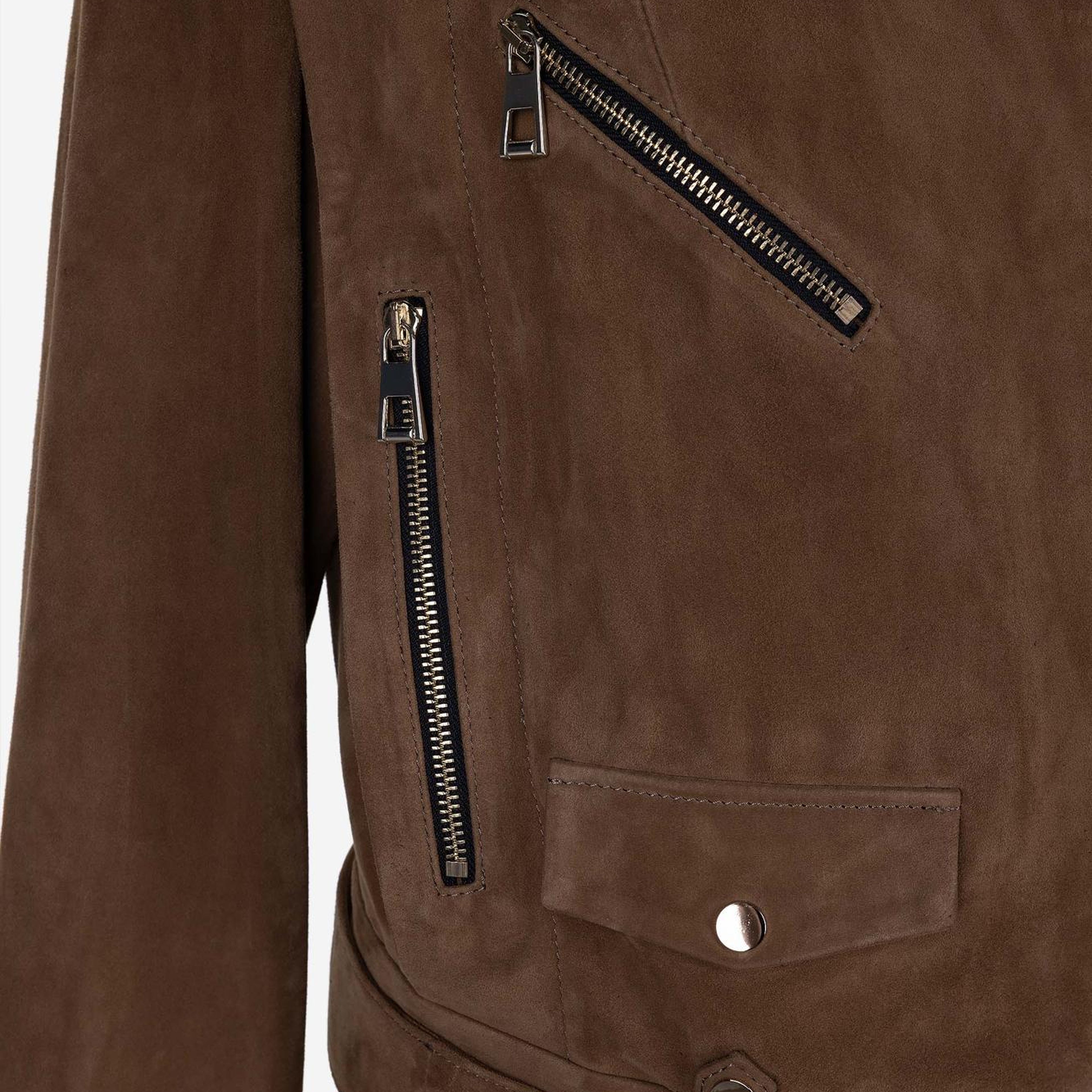 Valmenti Kadın Hakiki Deri Taba Deri Mont