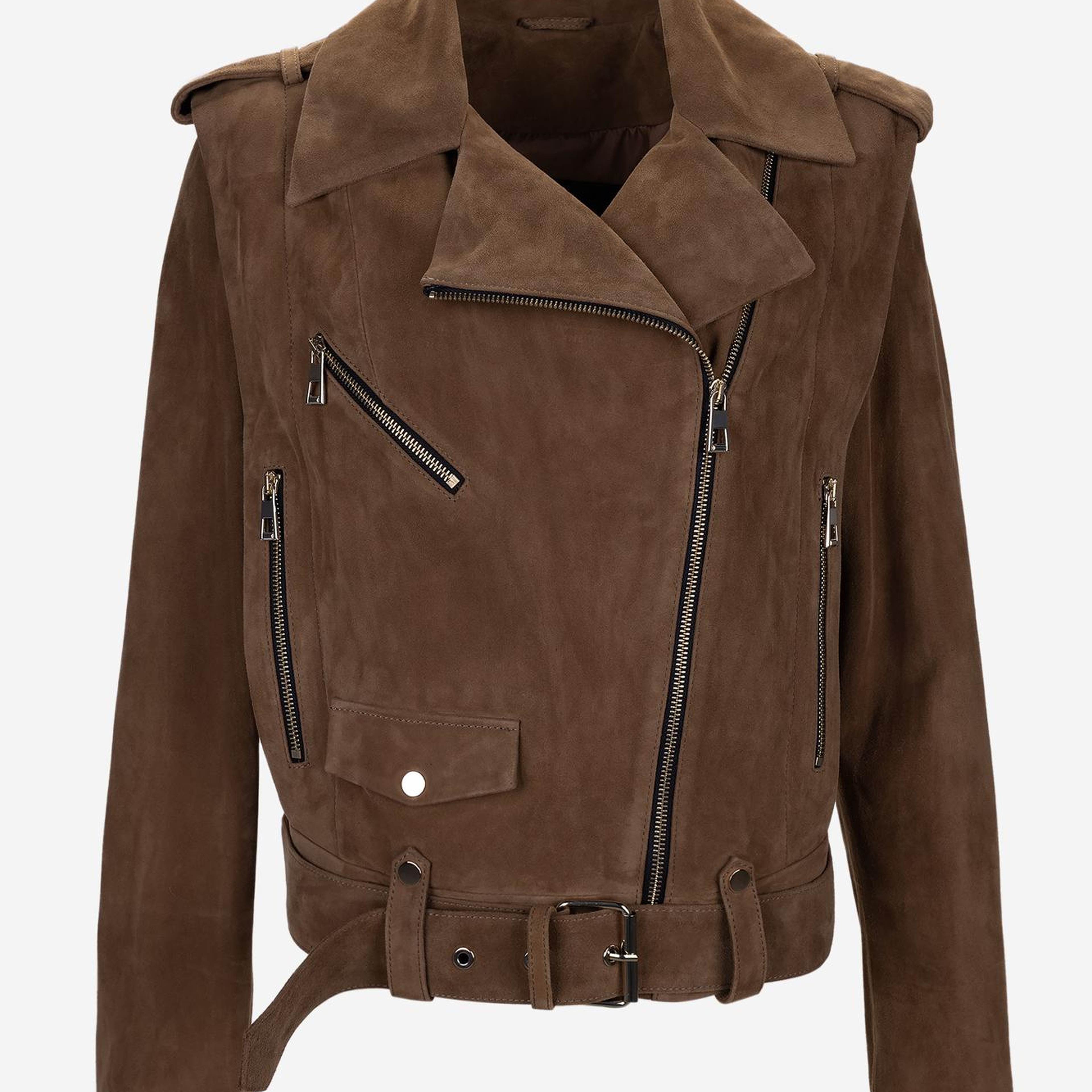 Valmenti Kadın Hakiki Deri Taba Deri Mont