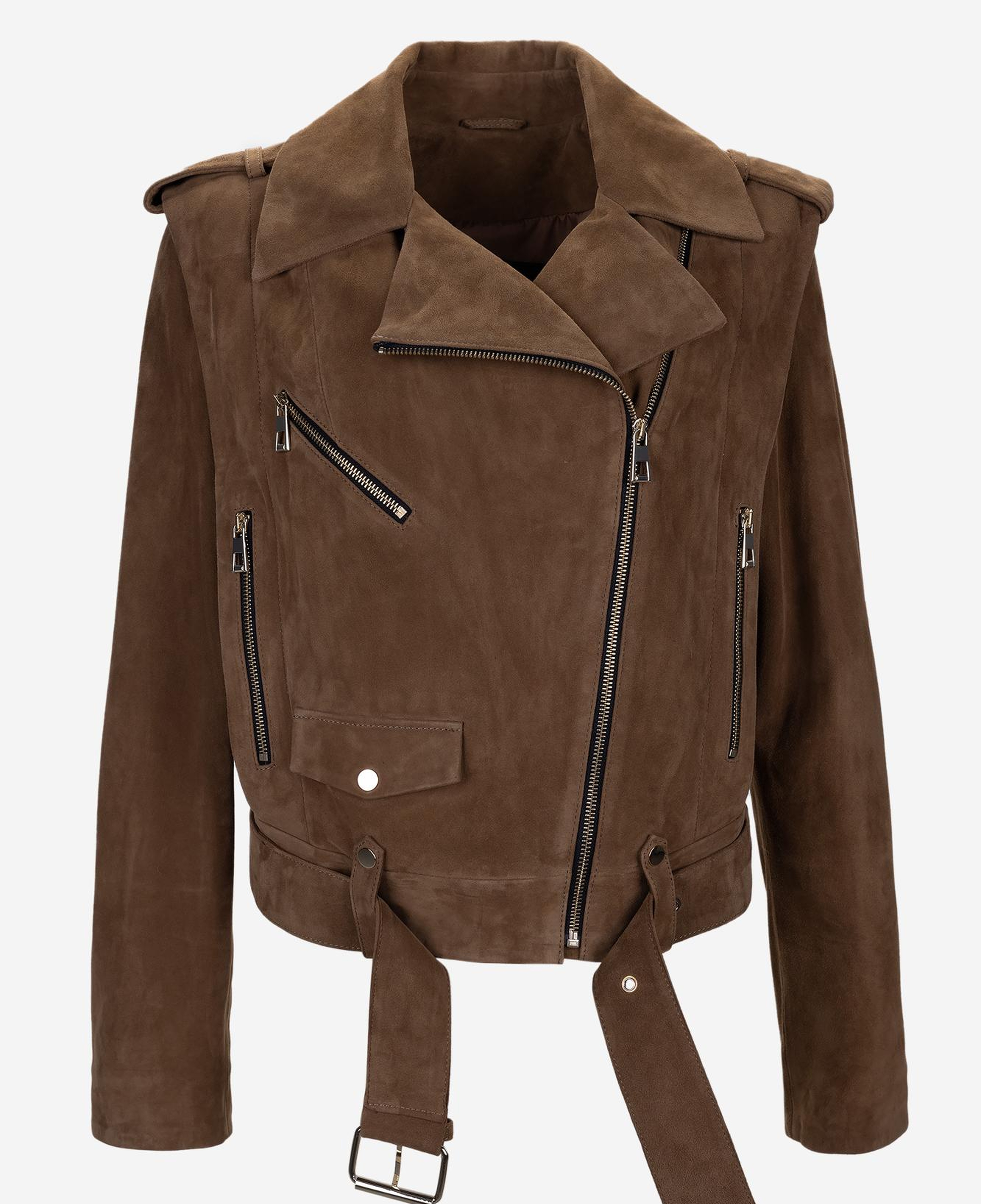 Valmenti Kadın Hakiki Deri Taba Deri Mont