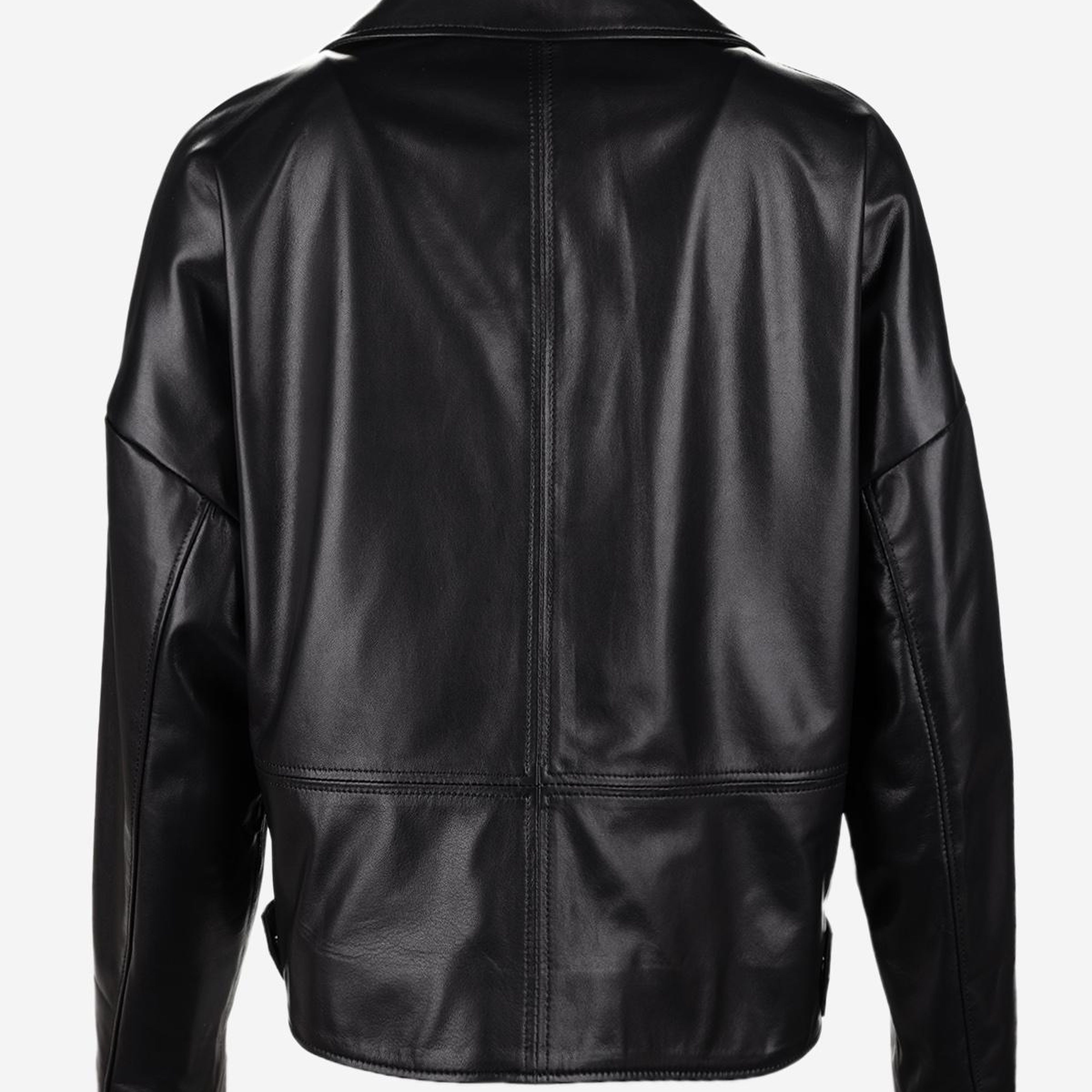 Valmenti Kadın Hakiki Deri Siyah Deri Mont