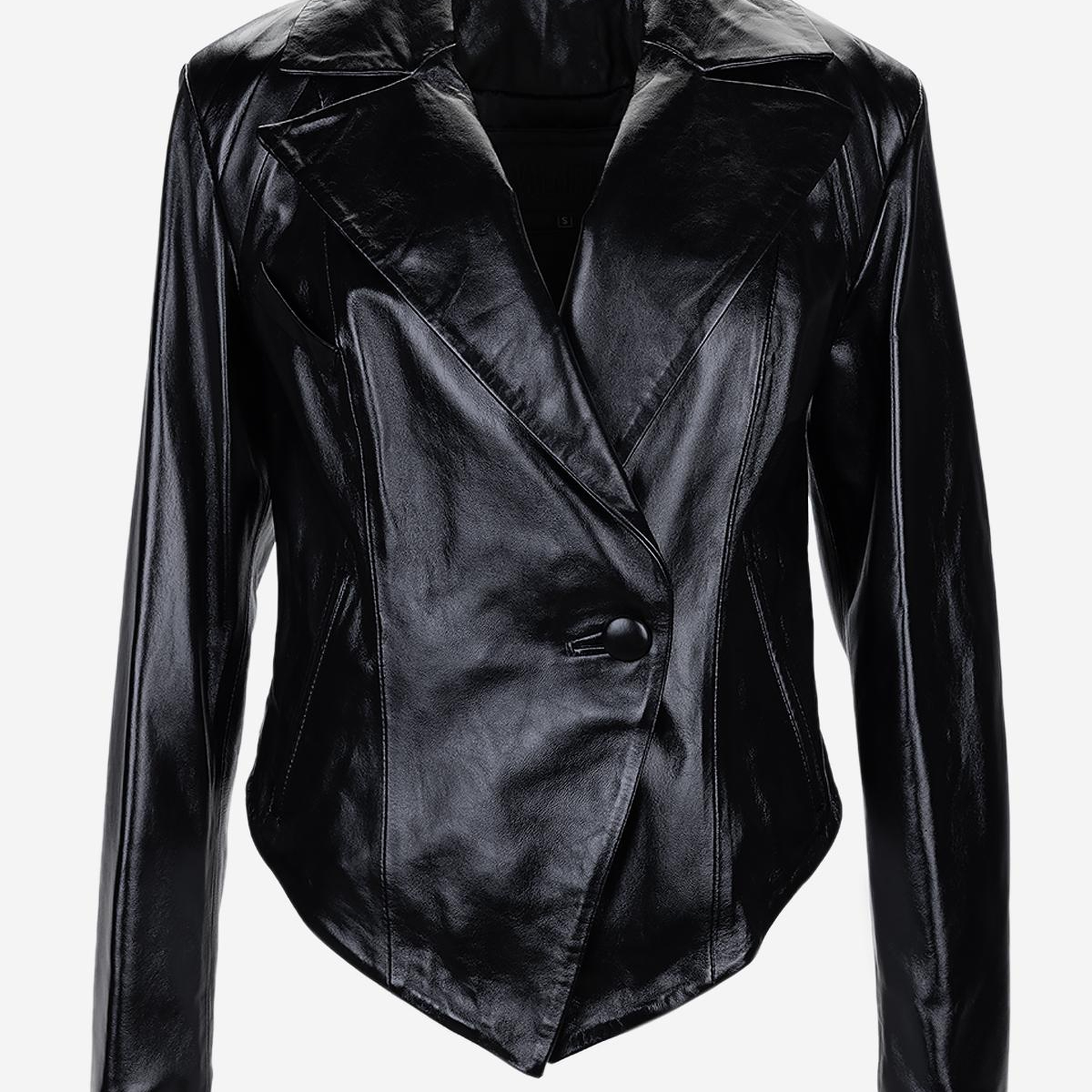 Valmenti Kadın Hakiki Deri Siyah Deri Mont