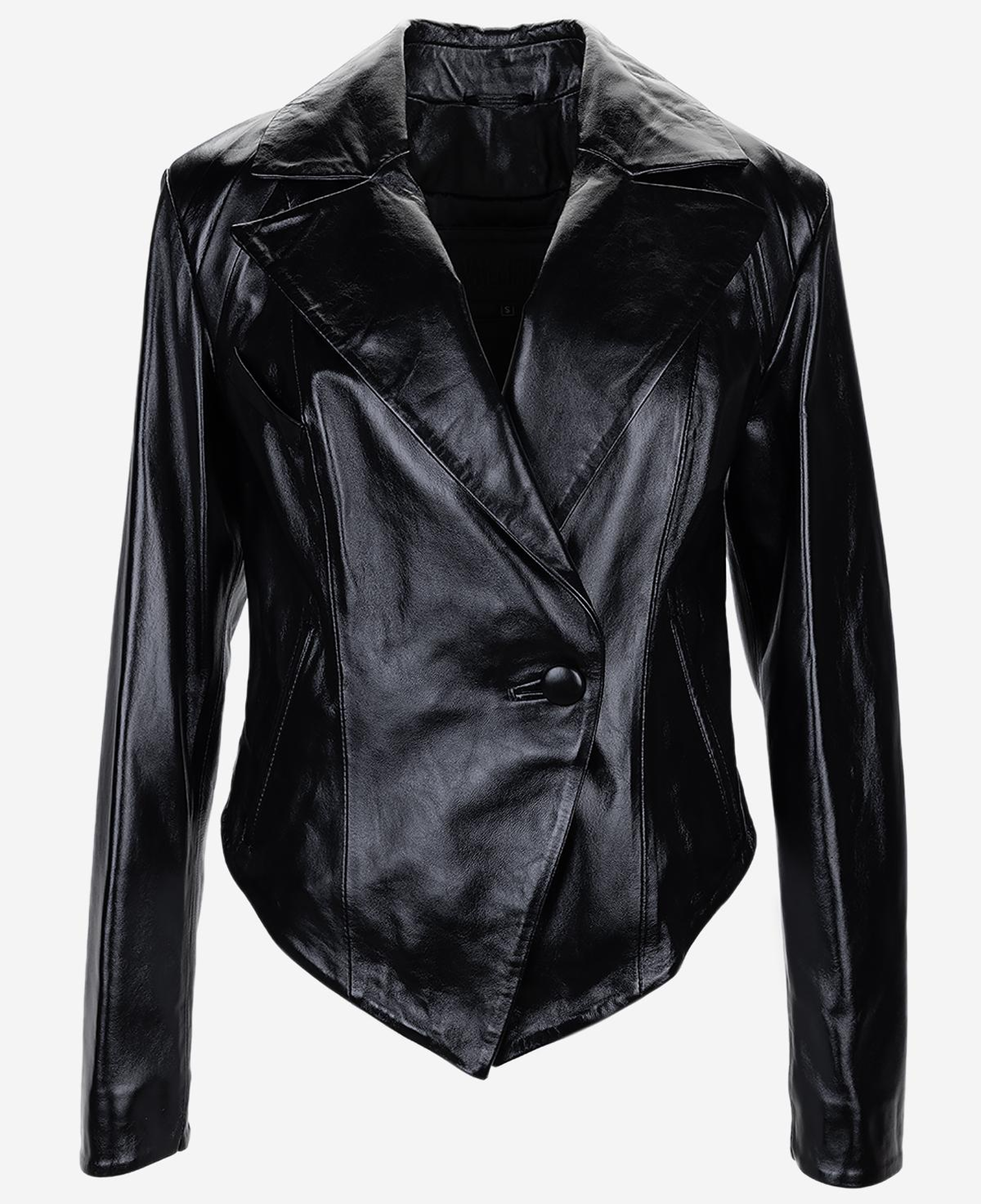 Valmenti Kadın Hakiki Deri Siyah Deri Mont