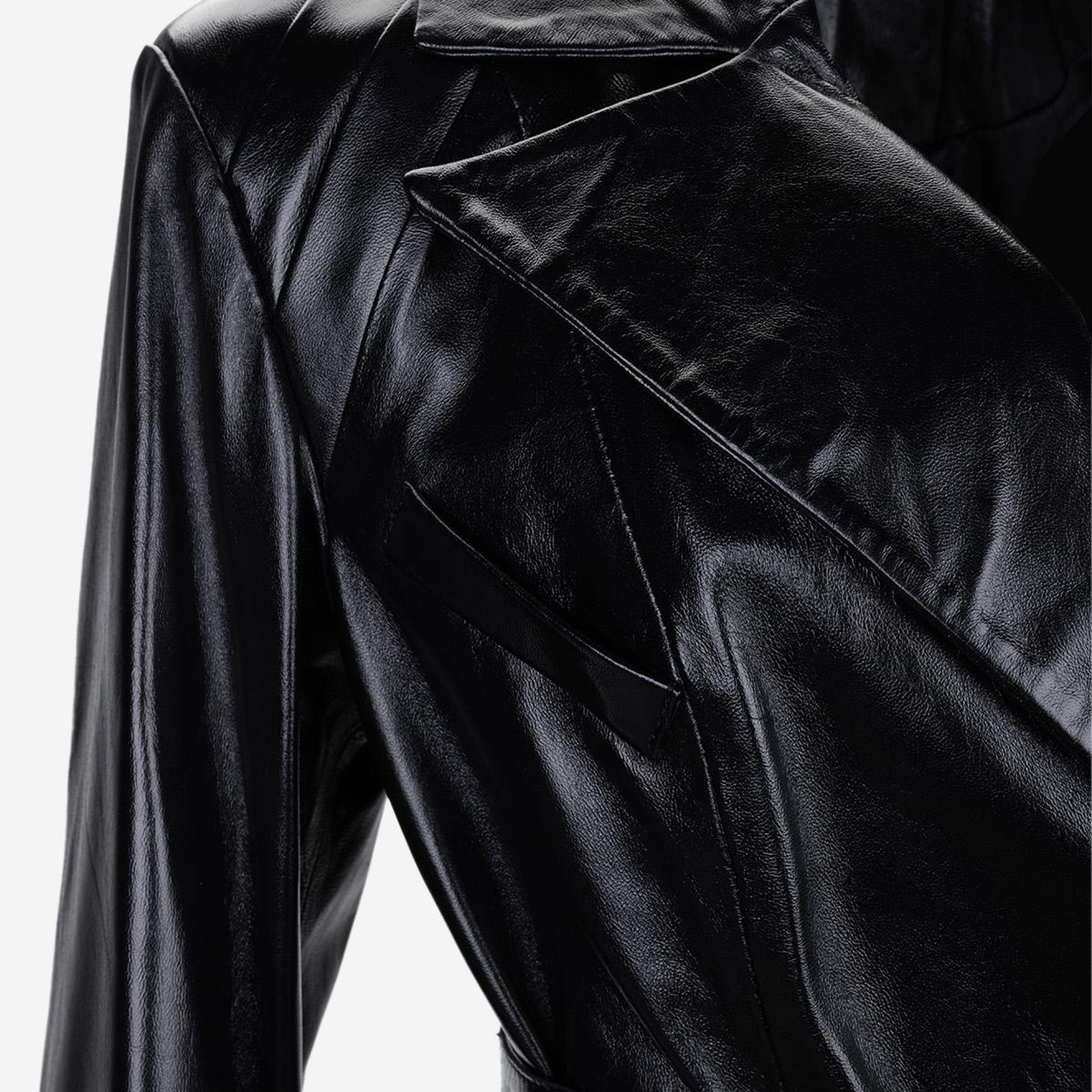 Valmenti Kadın Hakiki Deri Siyah Deri Mont