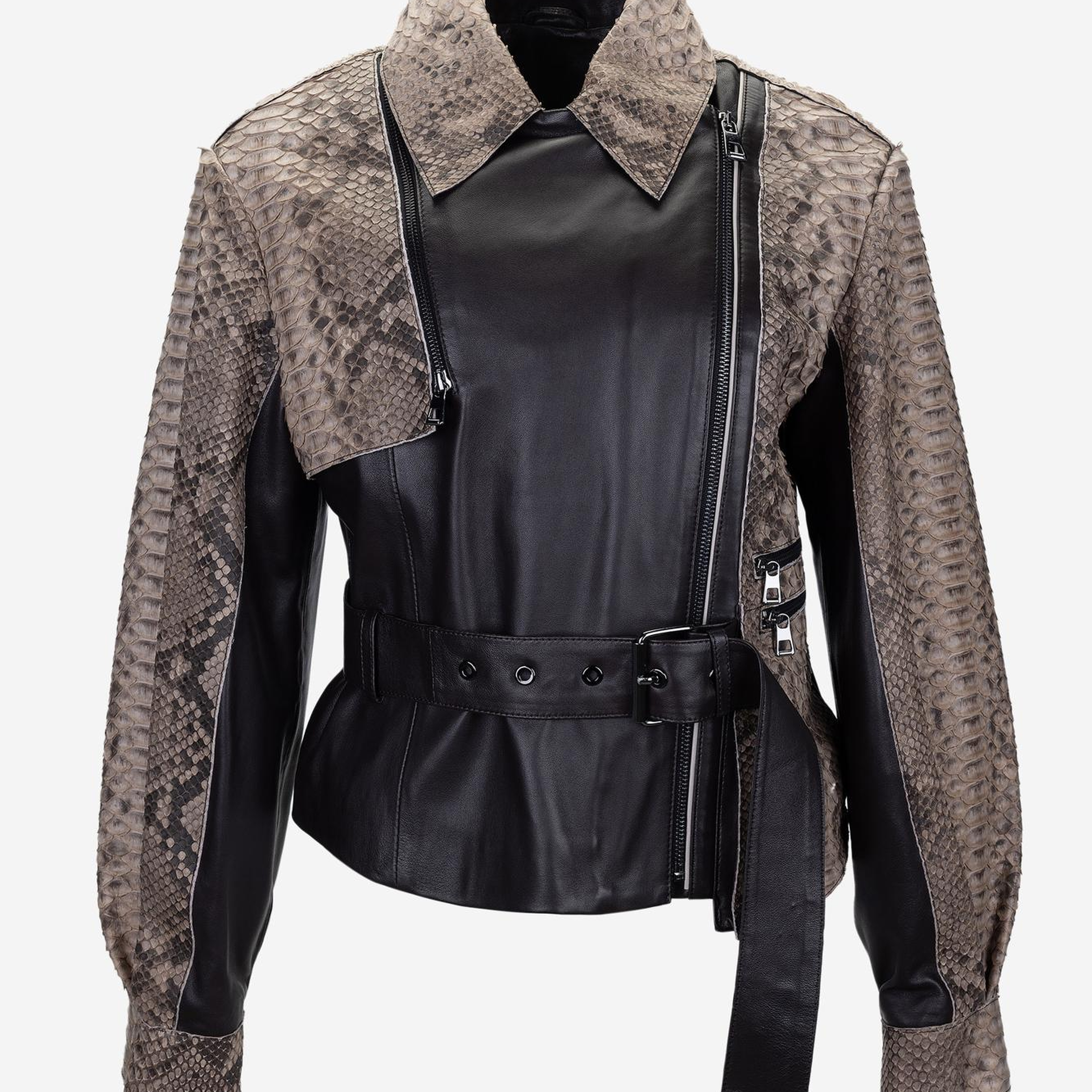 Valmenti Kadın Hakiki Deri Kahverengi Deri Mont