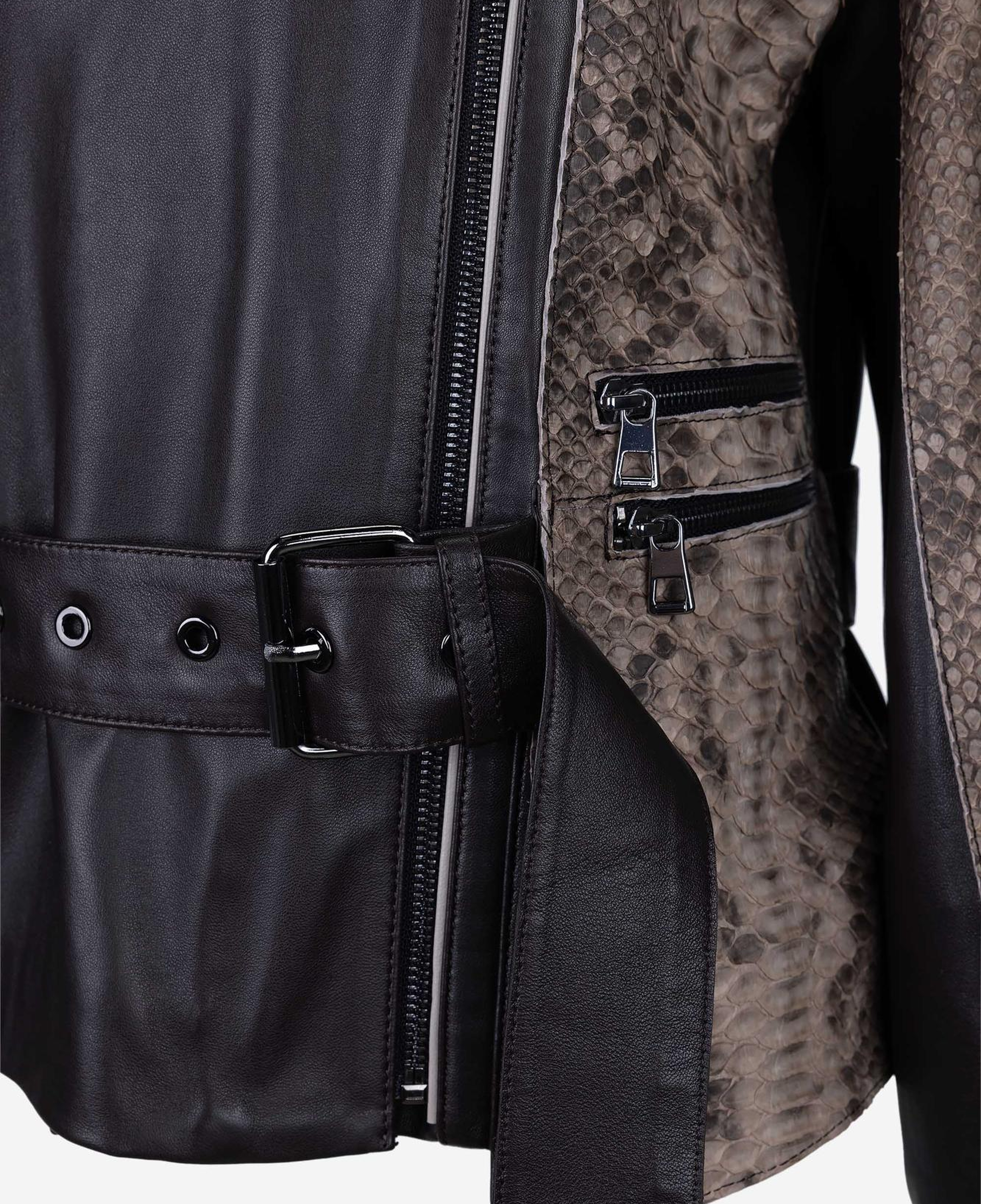 Valmenti Kadın Hakiki Deri Kahverengi Deri Mont