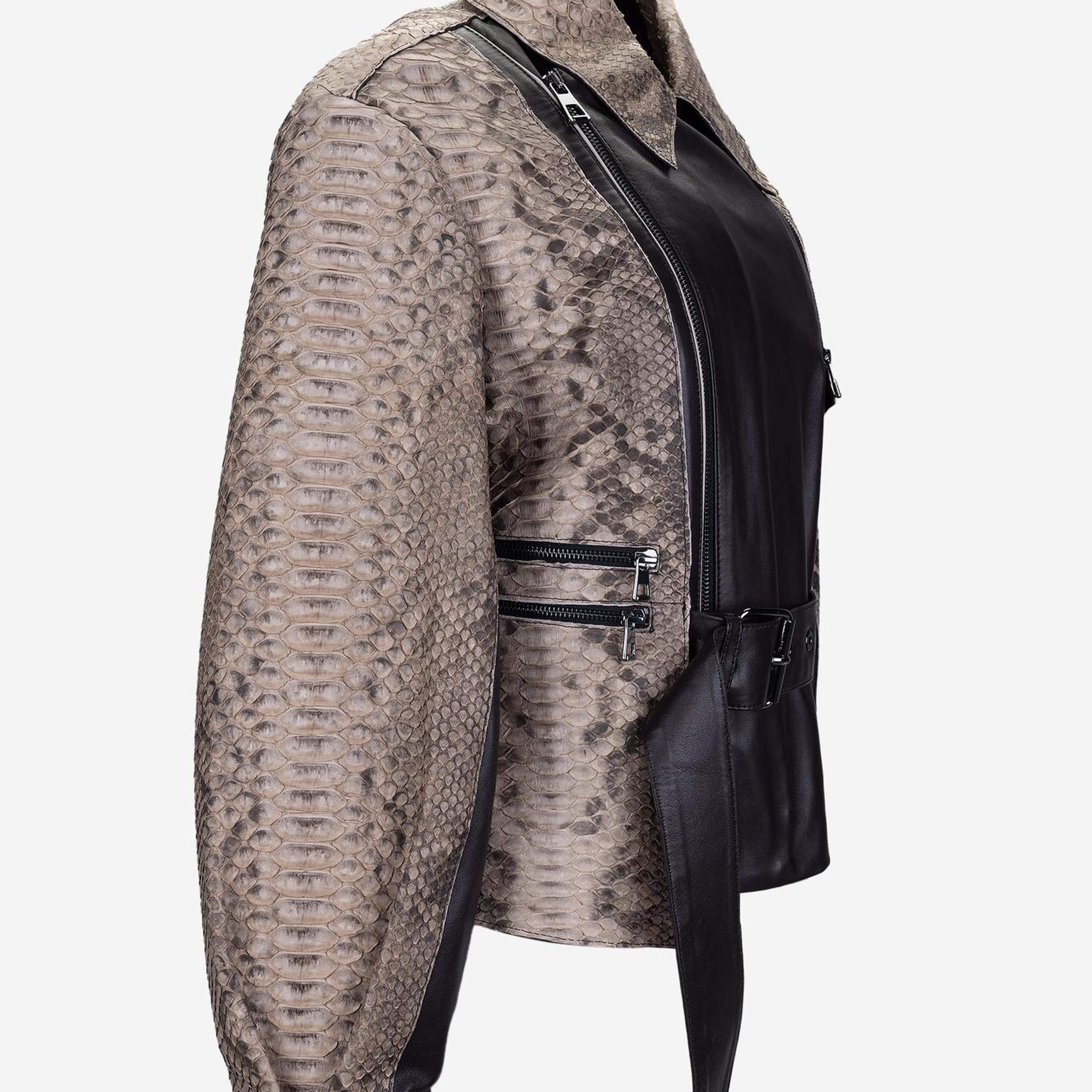 Valmenti Kadın Hakiki Deri Kahverengi Deri Mont